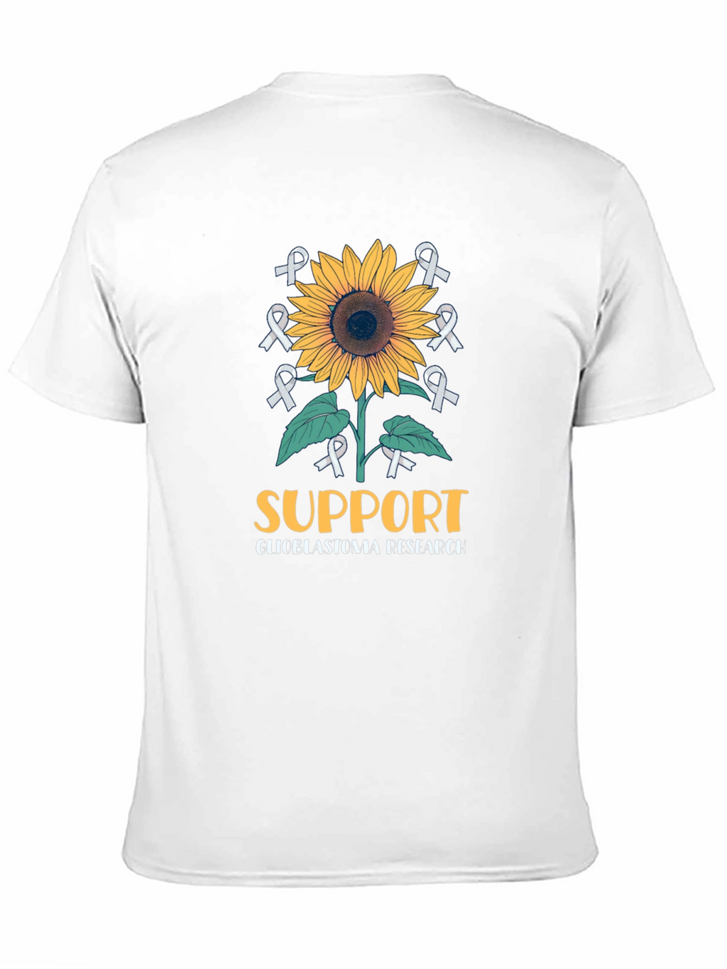 Glioblastoma Research Support Sunflower T-Shirt