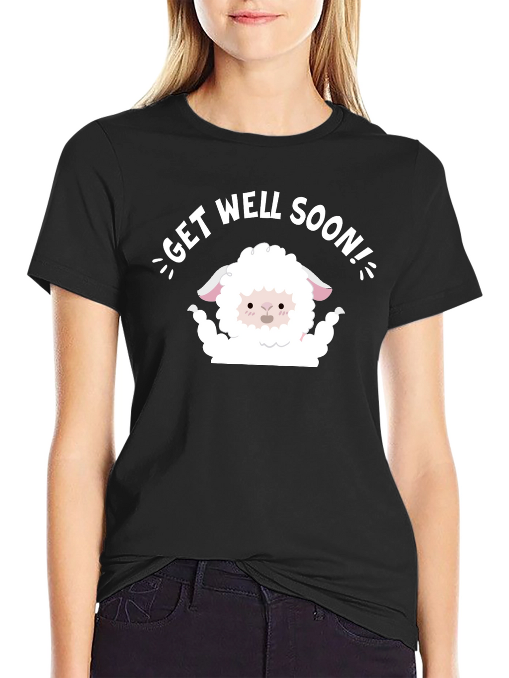 Get Well Soon Sheep T-Shirt - Cute Comfort