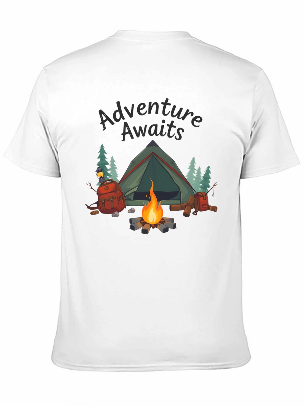 Adventure Awaits Camping Graphic T-Shirt