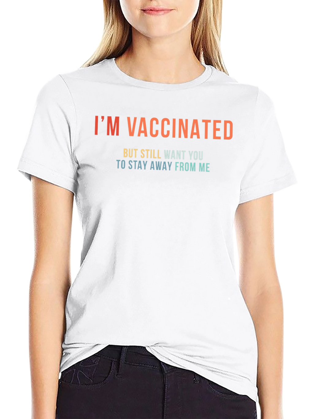 Im Vaccinated T-Shirt Funny Social Distancing Tee