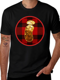 Plaid Letter i Graphic Tee