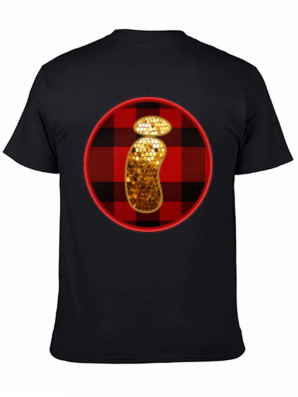 Plaid Letter i Graphic Tee