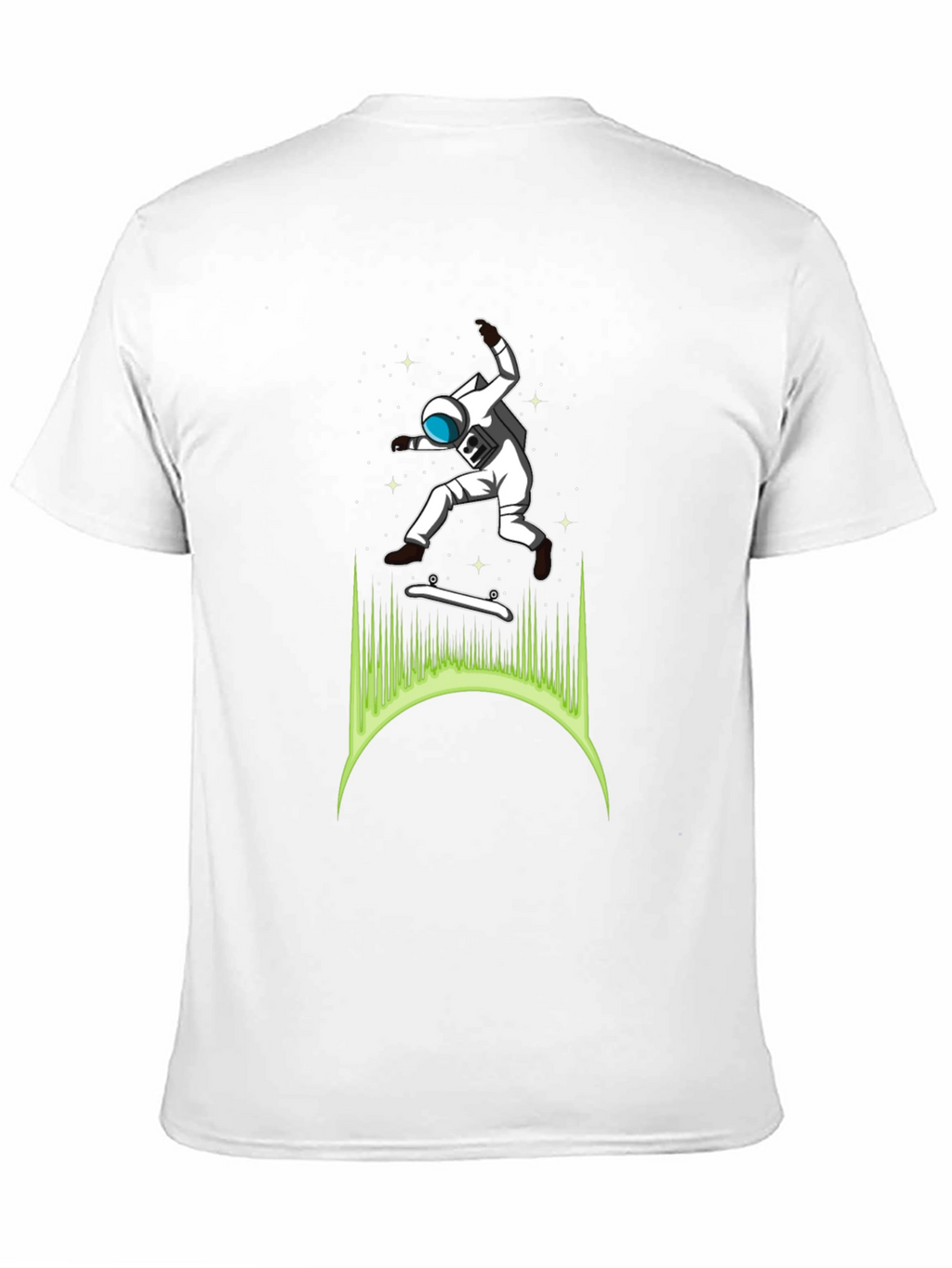 Astronaut Skateboarder Graphic T-Shirt - Cool Space Tee