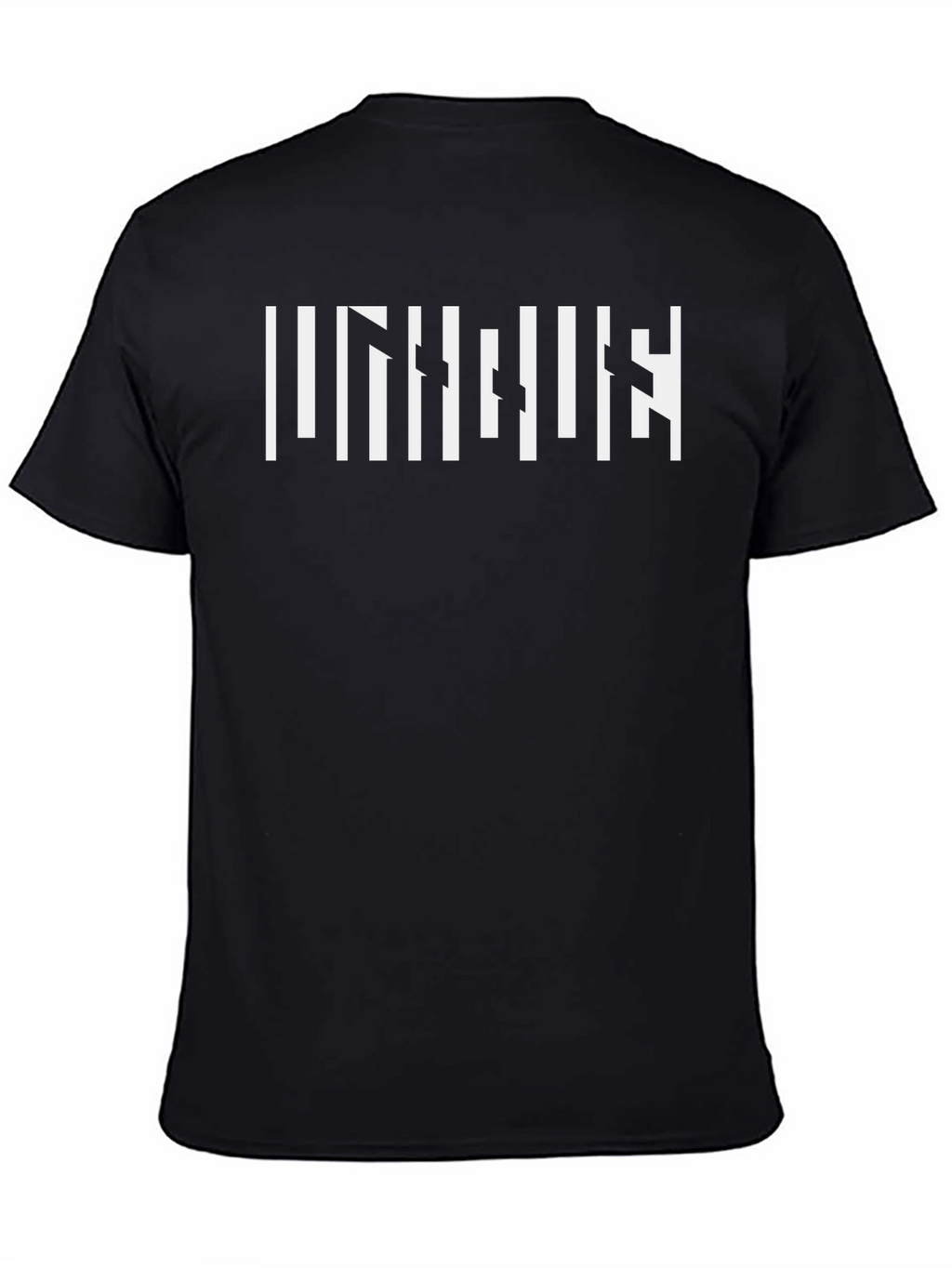 Modern Illusion T-Shirt - Black Crew Neck Tee