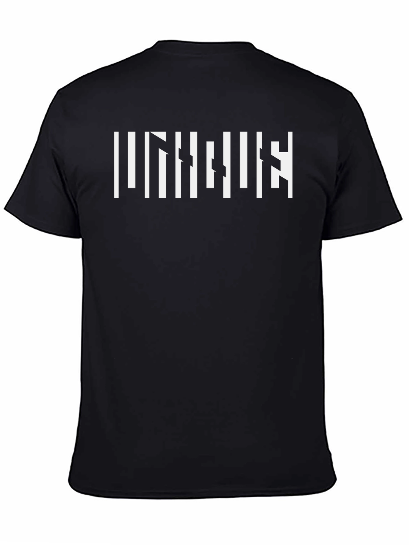 Modern Illusion T-Shirt - Black Crew Neck Tee