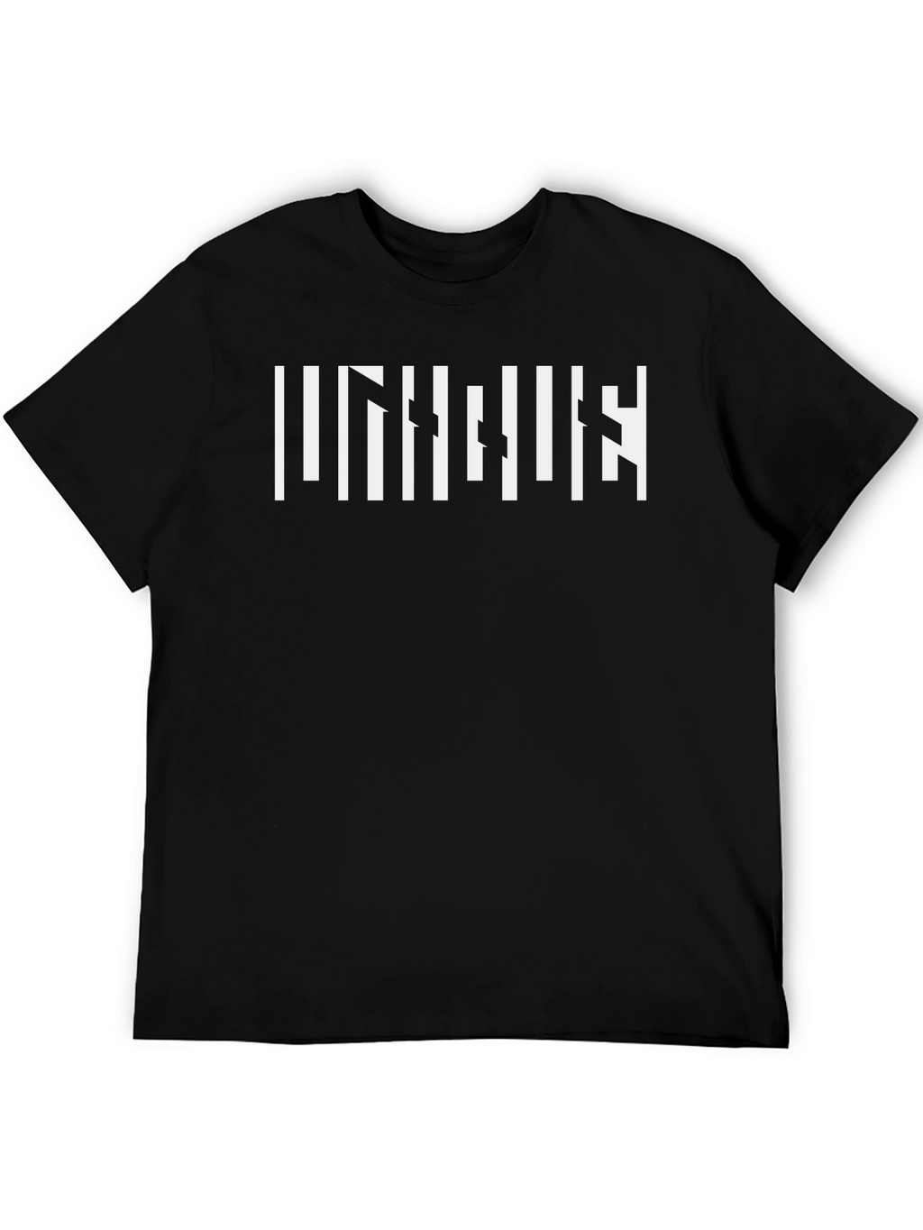 Modern Illusion T-Shirt - Black Crew Neck Tee