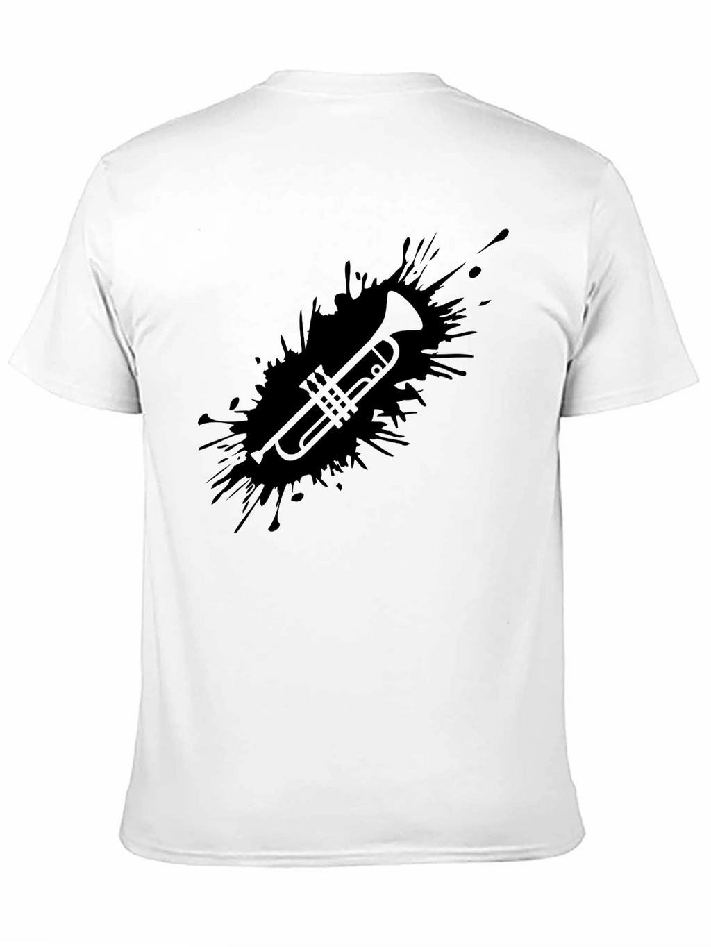 Trumpet Splash Graphic Tee - Stylish Music Lover T-Shirt