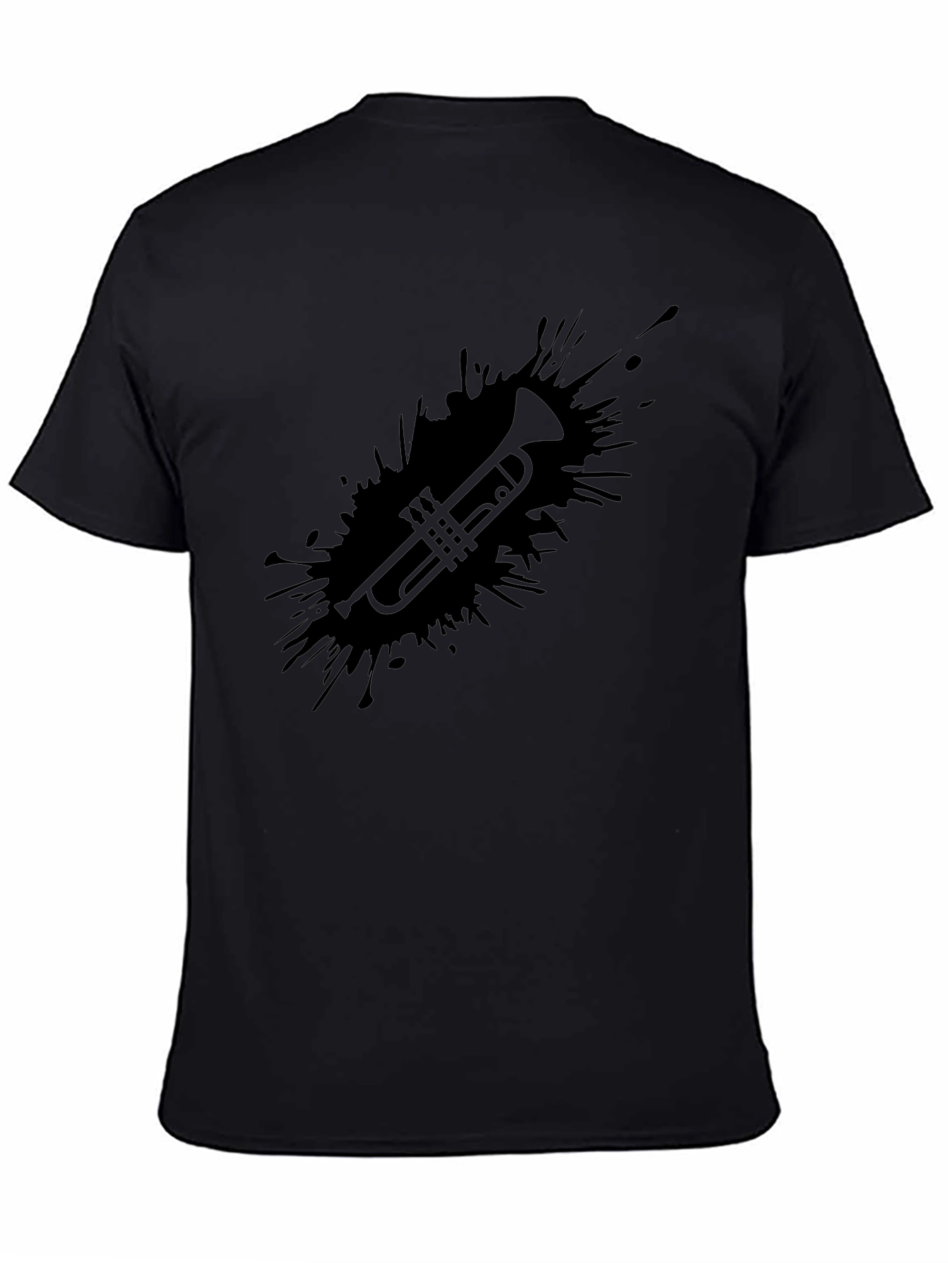 Trumpet Splash Graphic Tee - Stylish Music Lover T-Shirt
