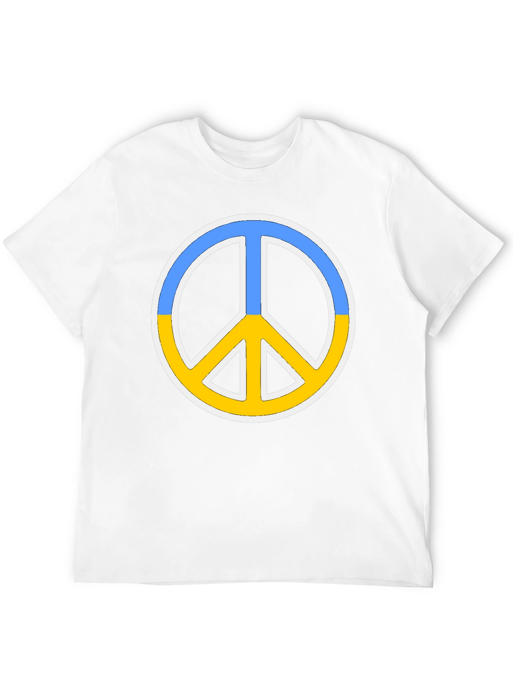 Ukraine Peace Sign Black T-Shirt