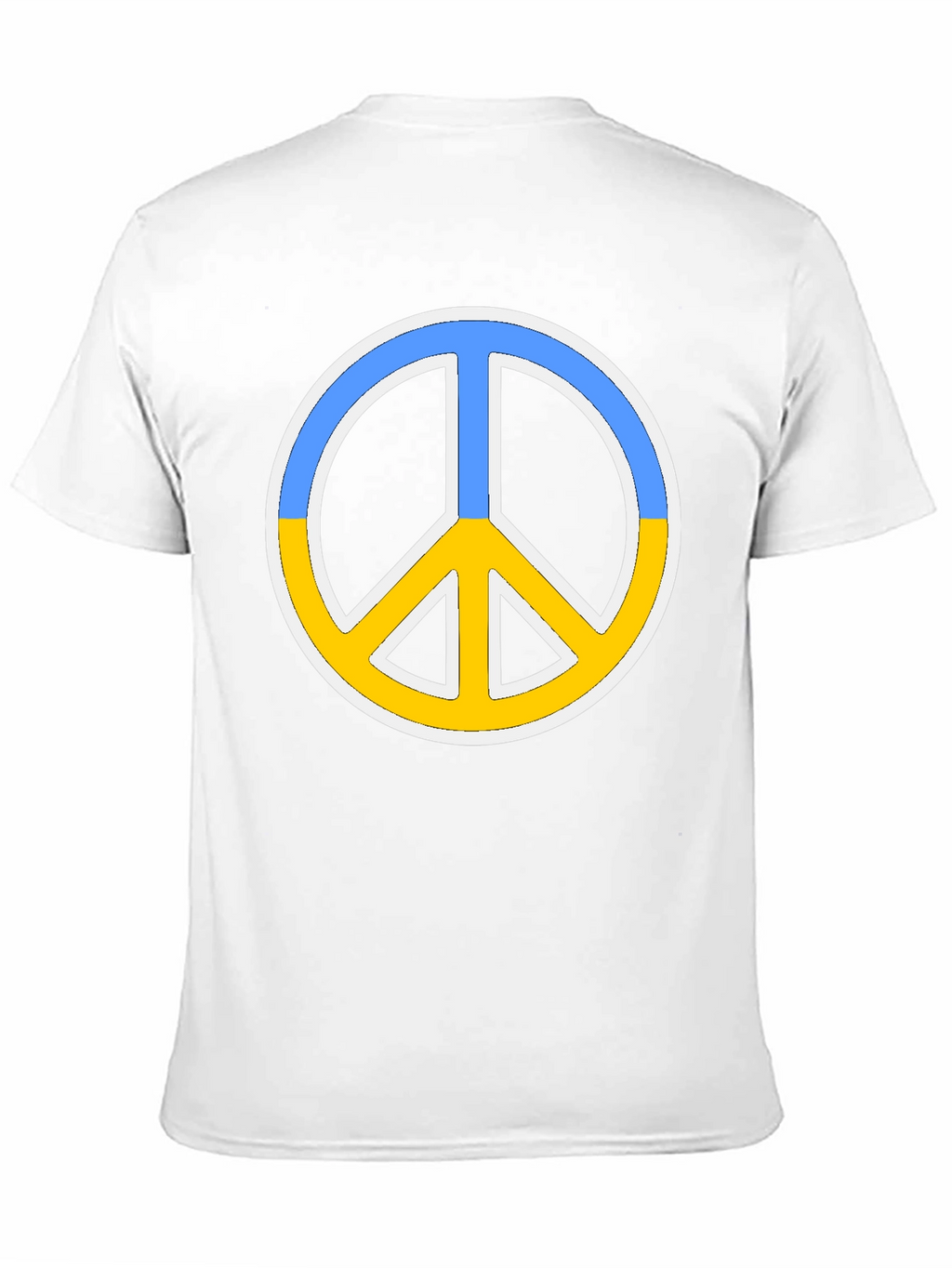Ukraine Peace Sign Black T-Shirt