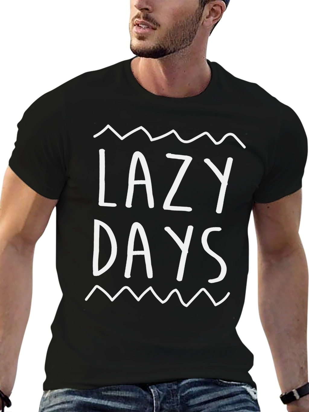 Lazy Days Graphic Tee - Relaxed Comfort