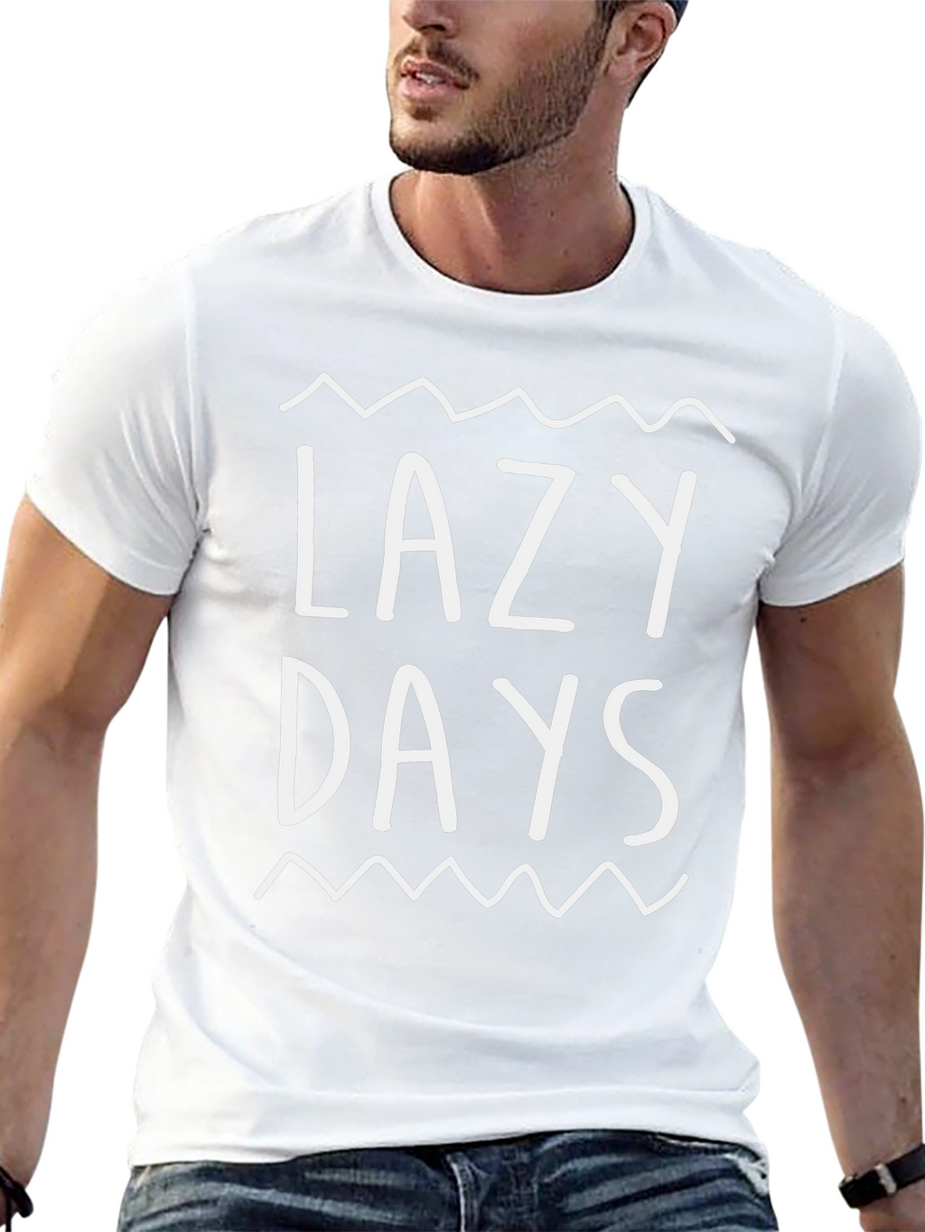 Lazy Days Graphic Tee - Relaxed Comfort