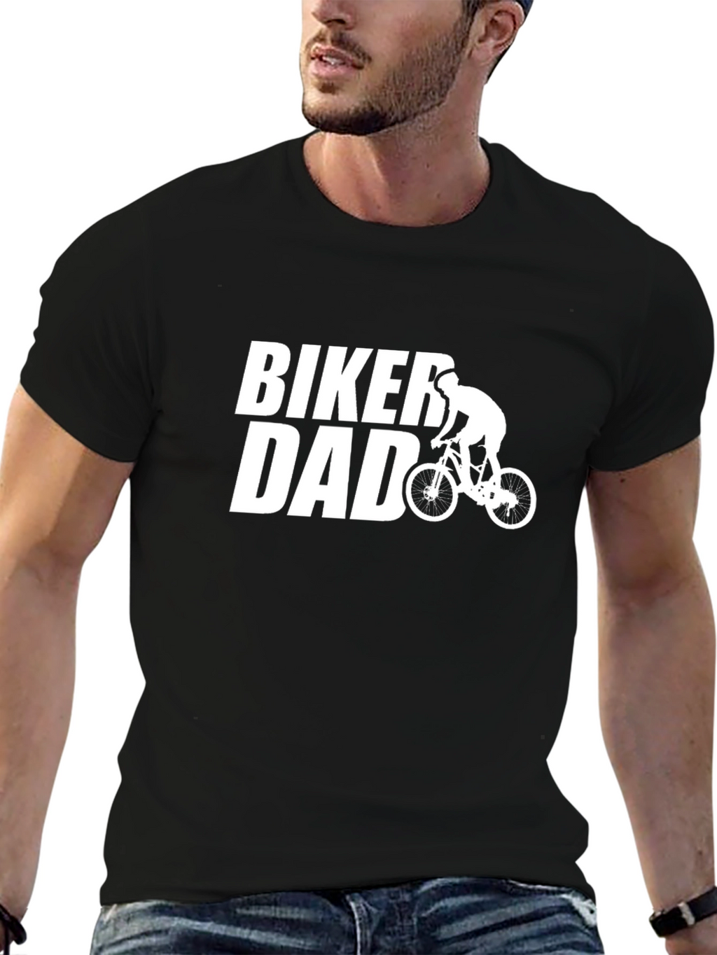Biker Dad T-Shirt - Cycling Enthusiast Gift