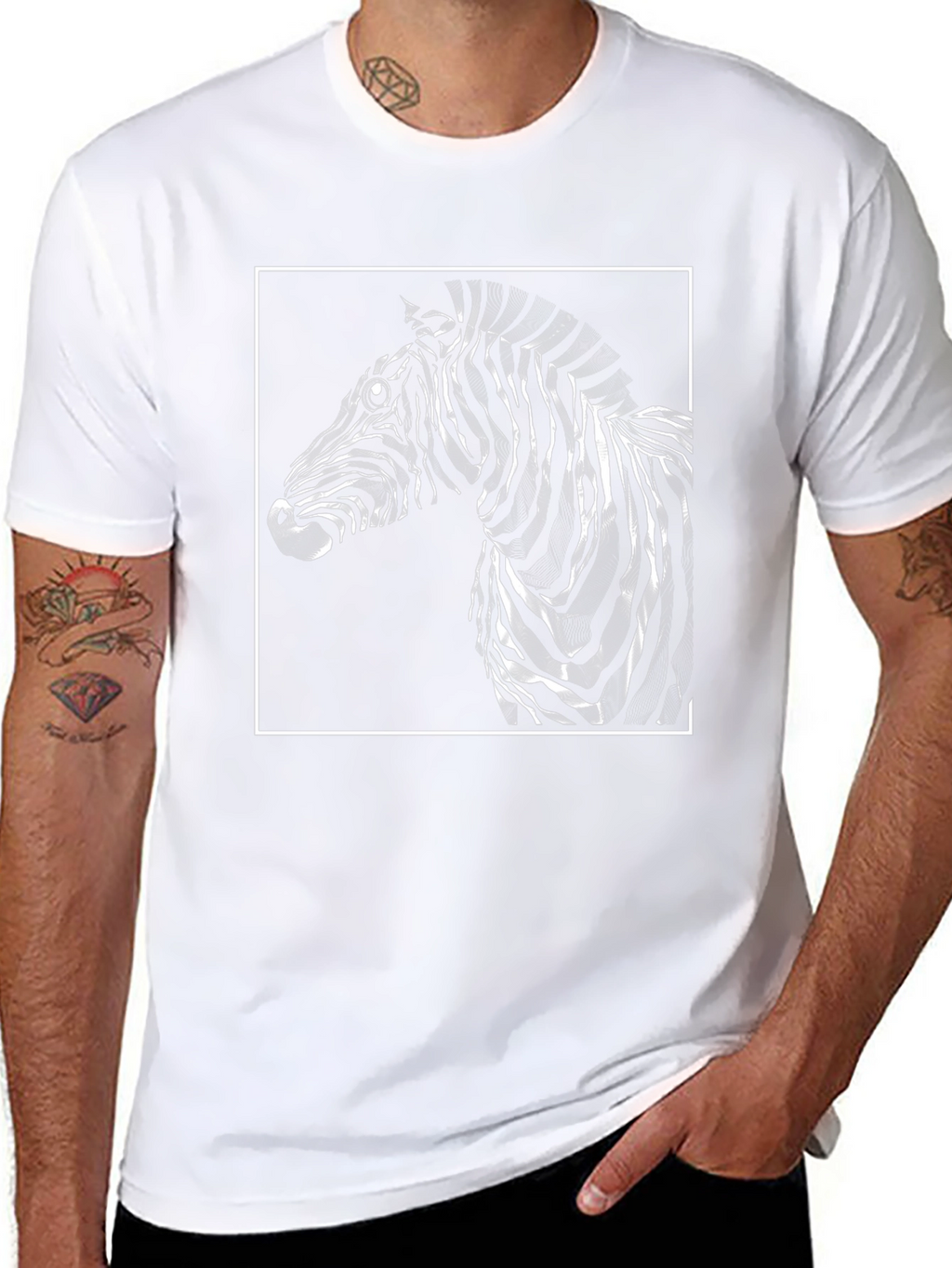 Zebra Graphic T-Shirt - Stylish Animal Print Tee