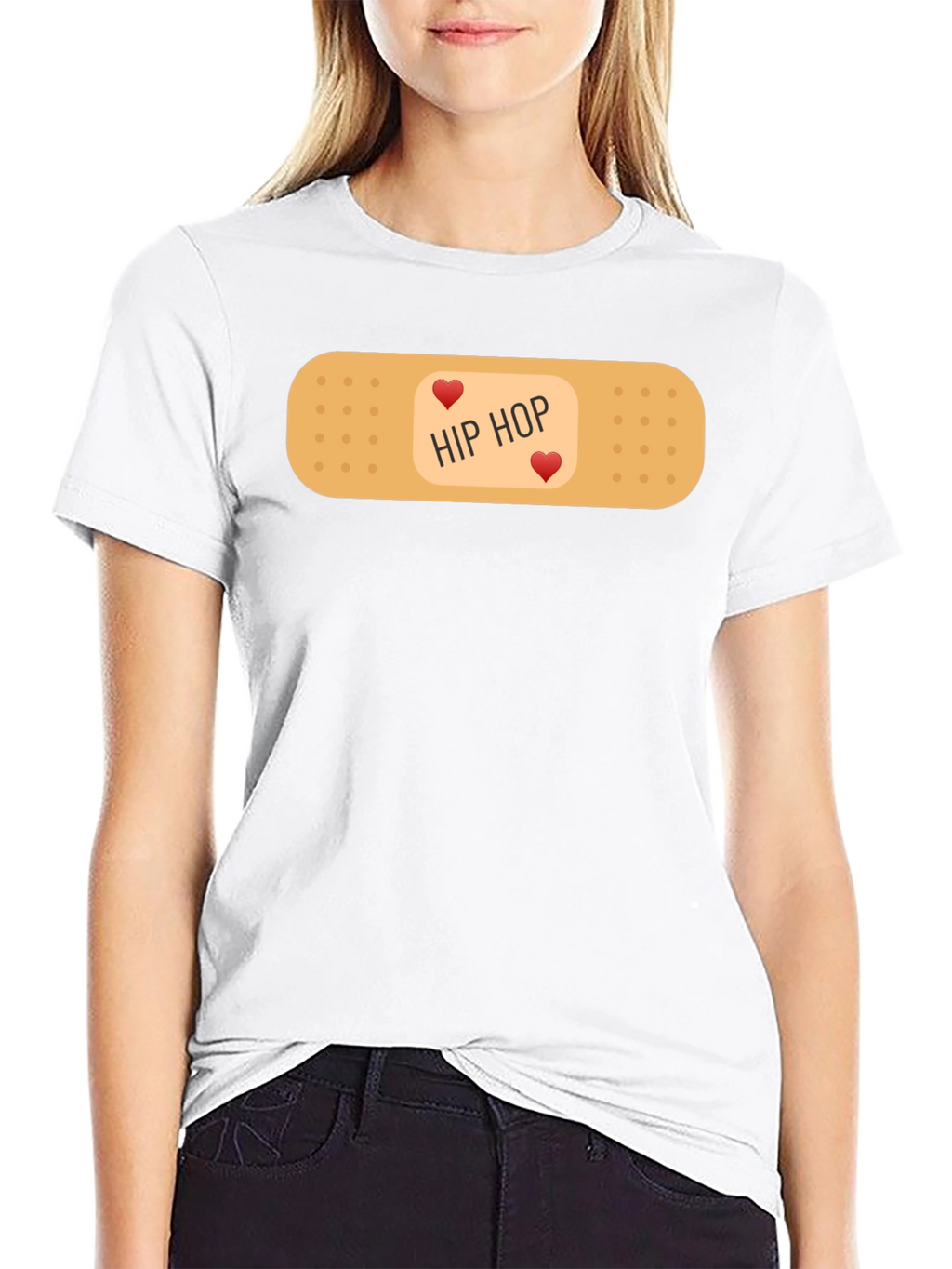 Hip Hop Love Bandage Graphic T-Shirt