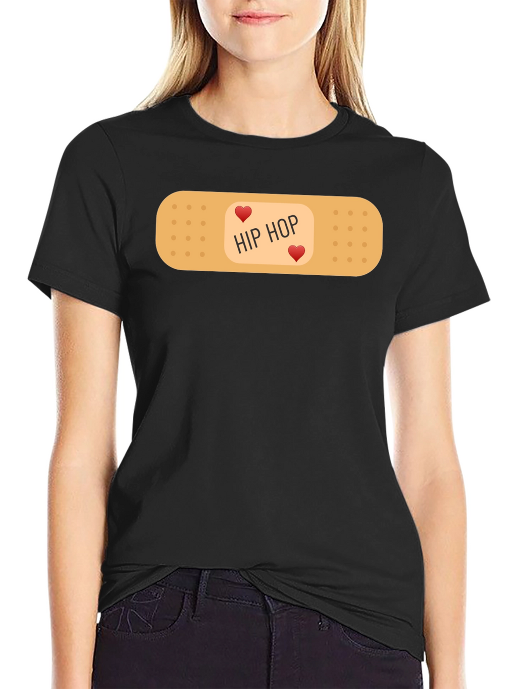 Hip Hop Love Bandage Graphic T-Shirt