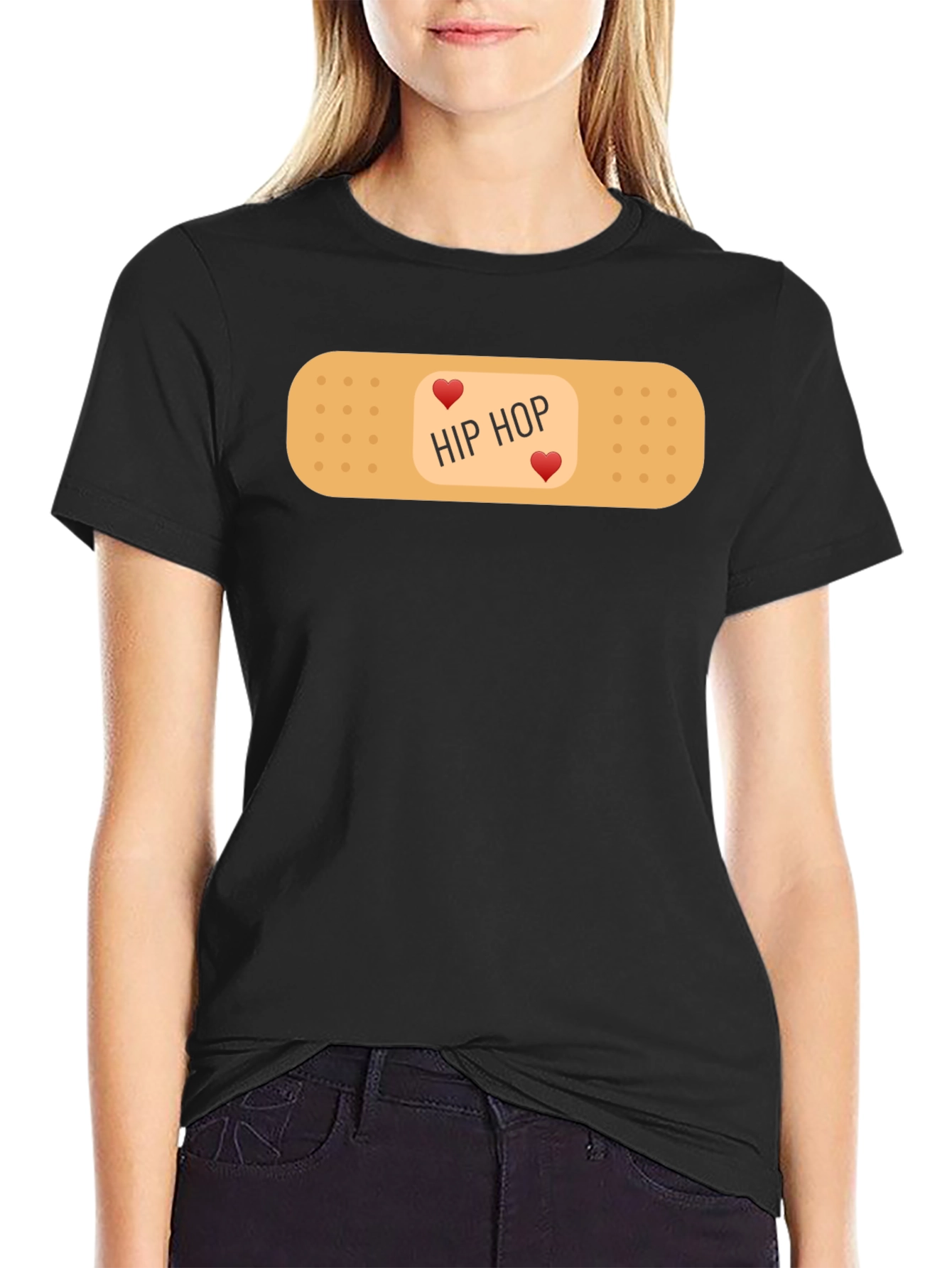 Hip Hop Love Bandage Graphic T-Shirt