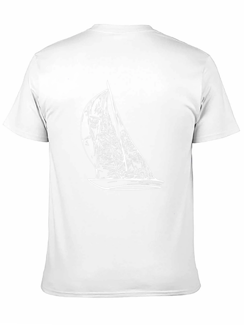 Sailboat Graphic Tee - Black Casual T-Shirt
