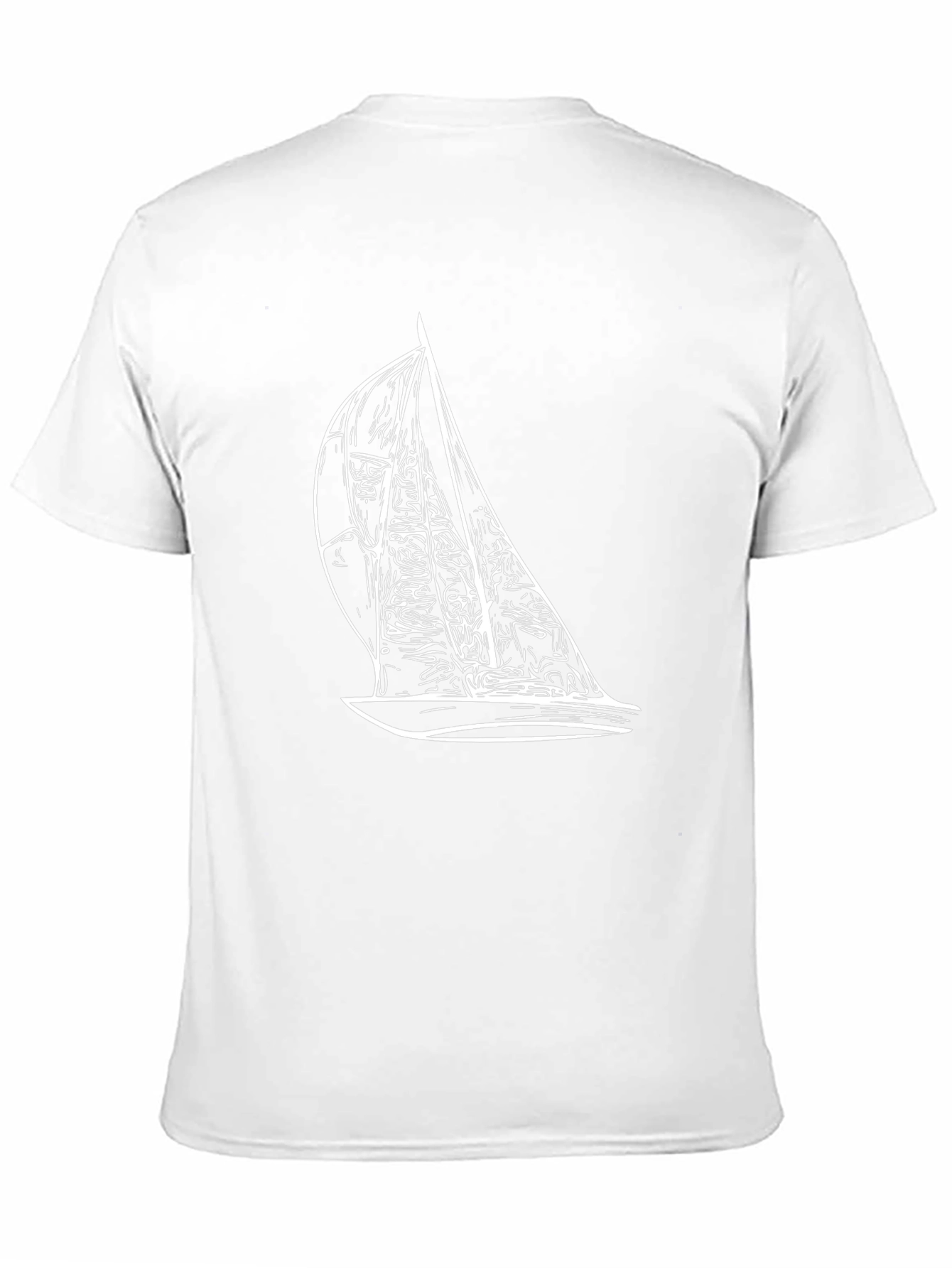 Sailboat Graphic Tee - Black Casual T-Shirt