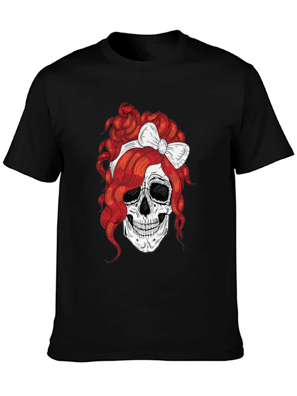 Skull with Bow T-Shirt - Rocker Tee