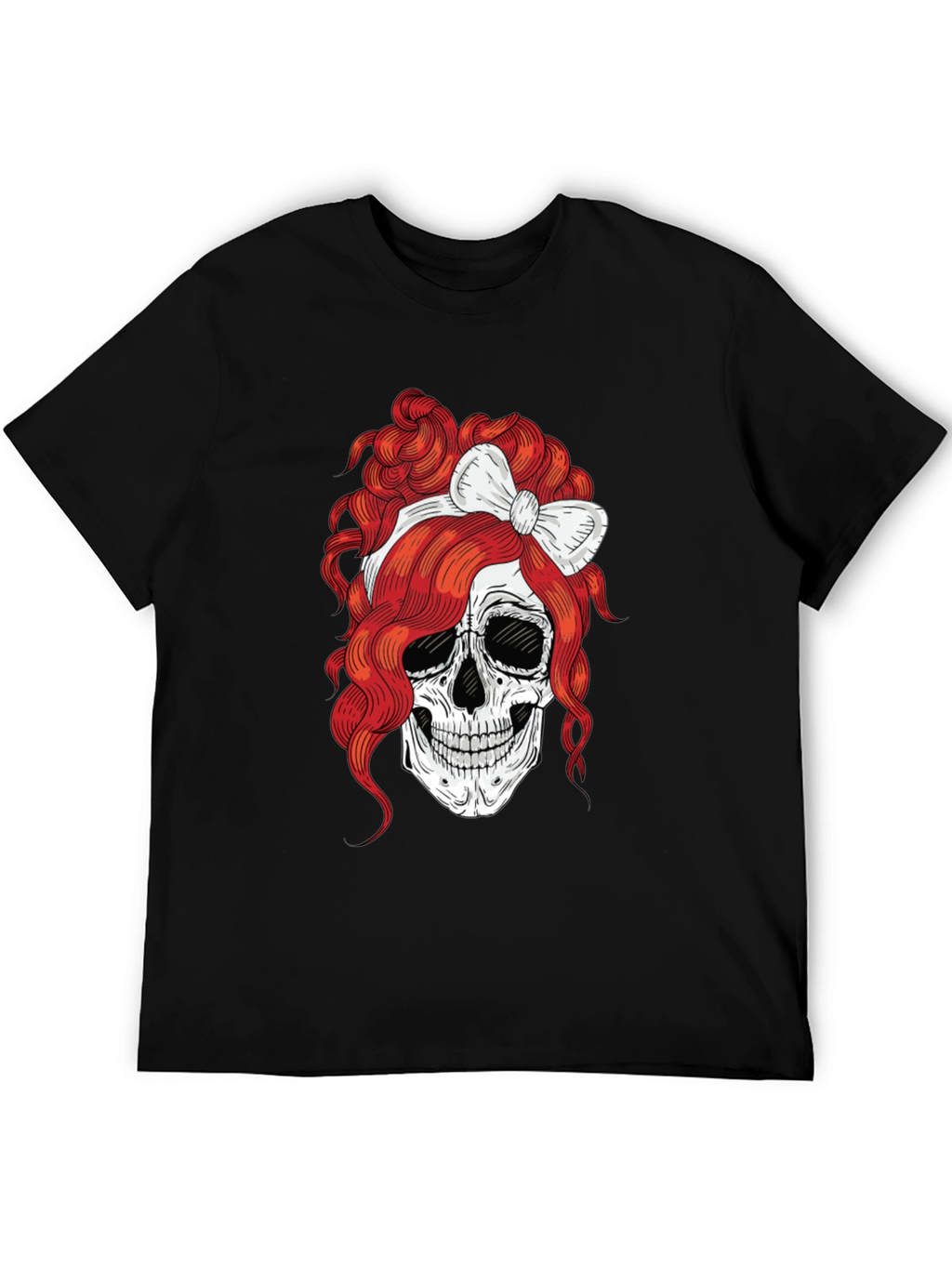 Skull with Bow T-Shirt - Rocker Tee