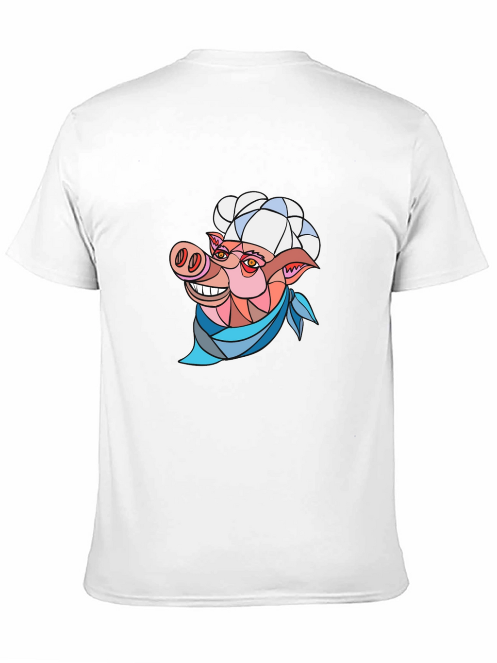 Chef Pig Graphic Tee - Black Cotton T-Shirt