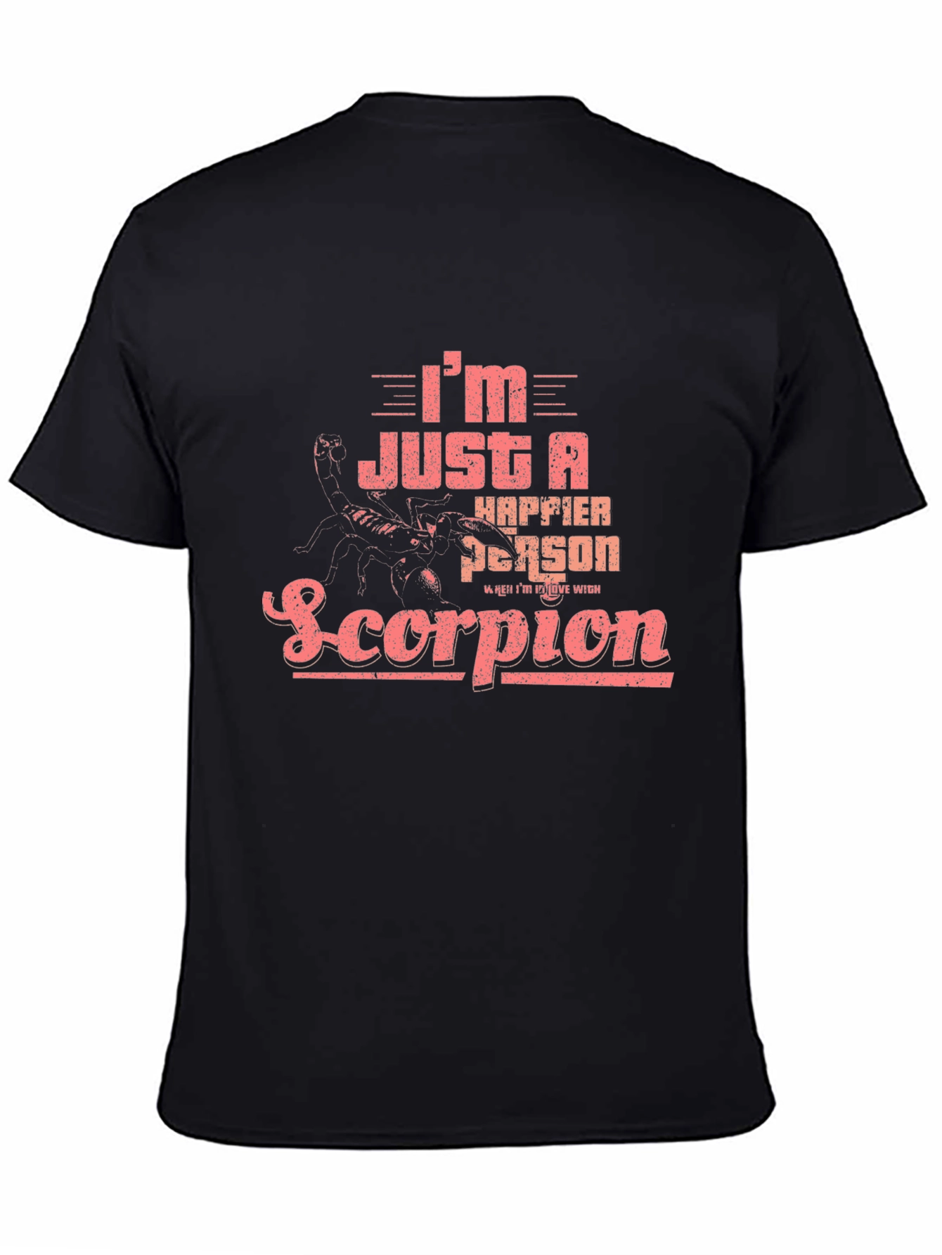 Scorpion Zodiac T-Shirt - Happier Person Graphic Tee