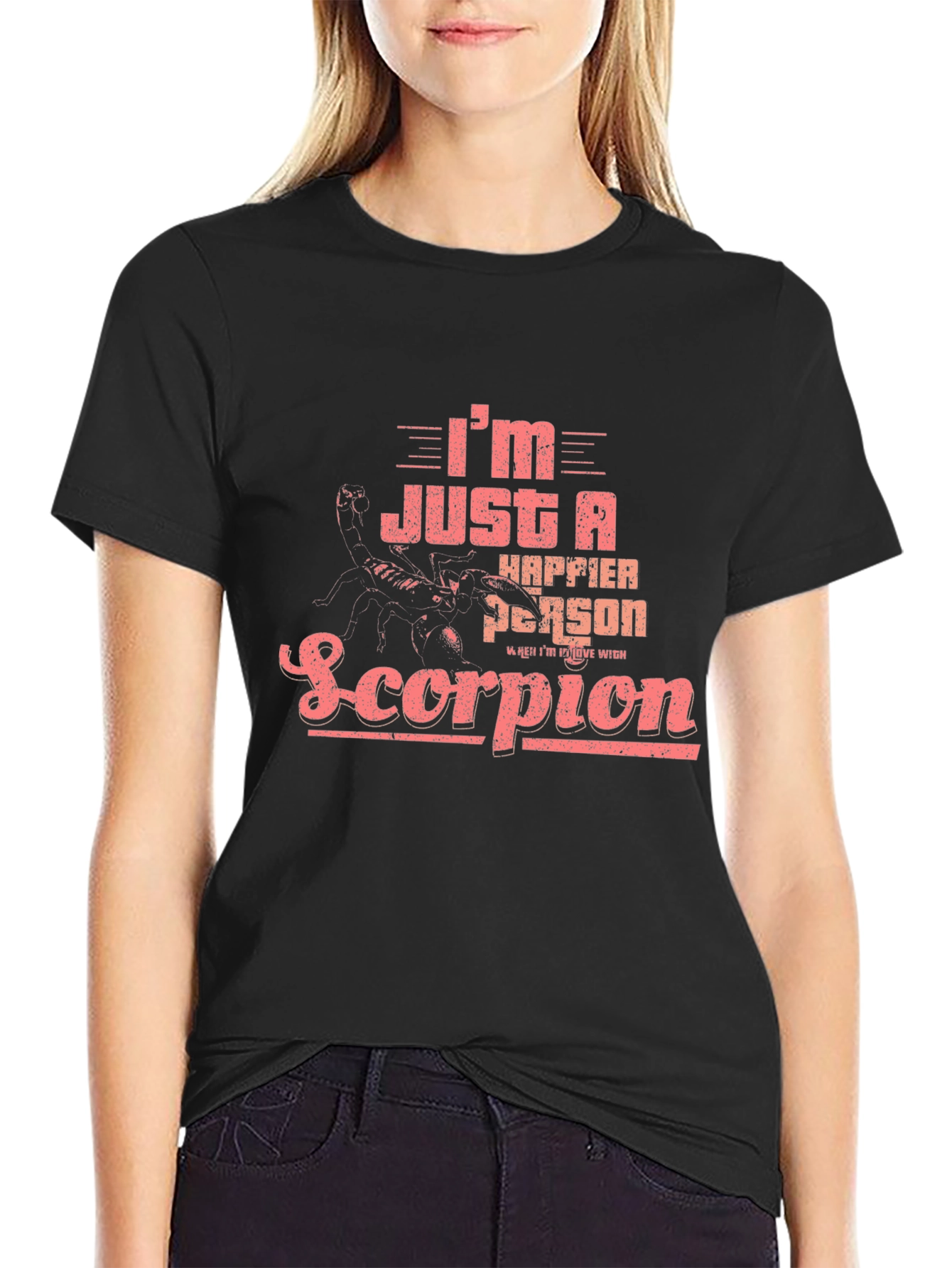 Scorpion Zodiac T-Shirt - Happier Person Graphic Tee
