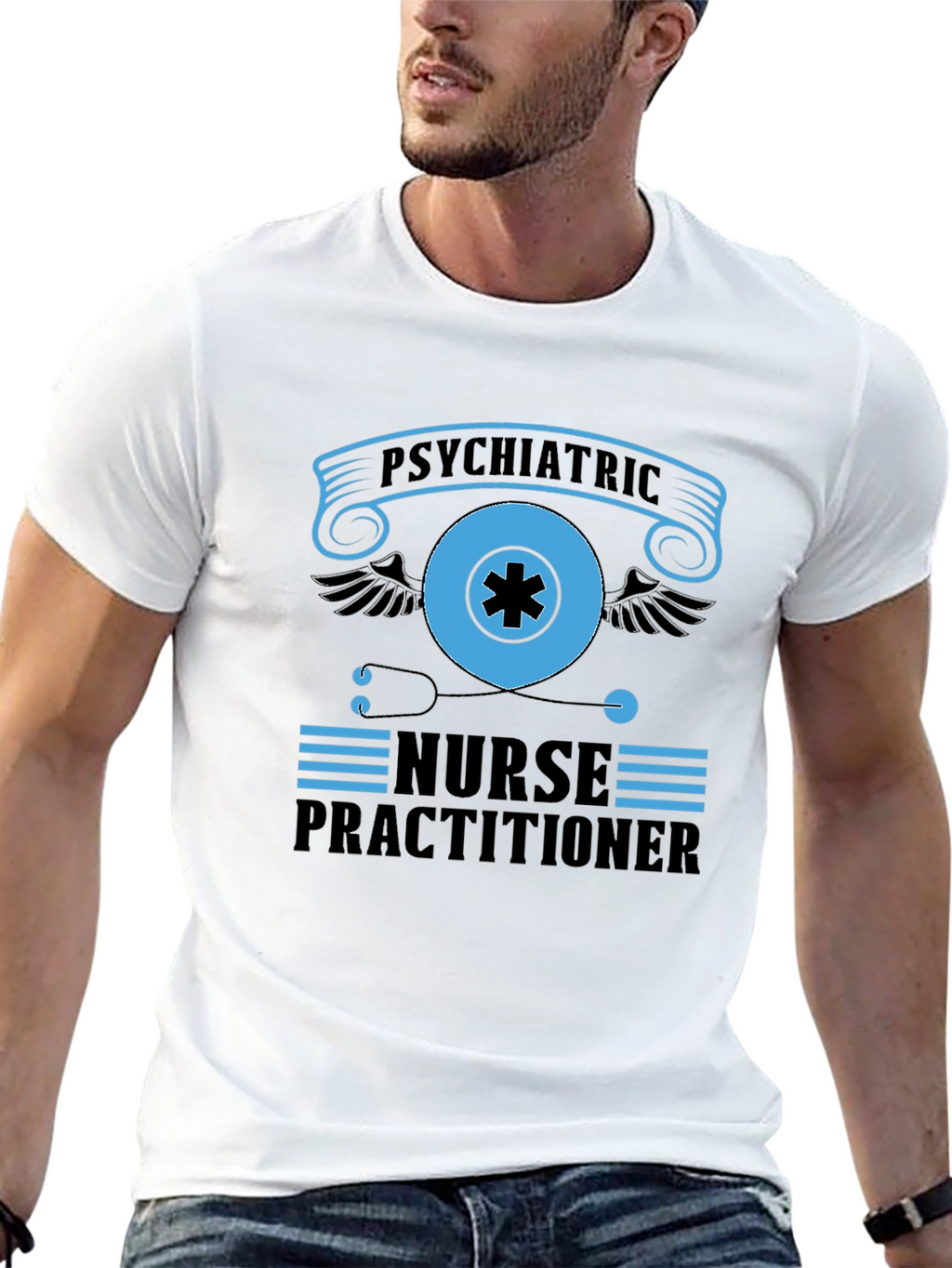 Psychiatric Nurse Practitioner Black T-Shirt