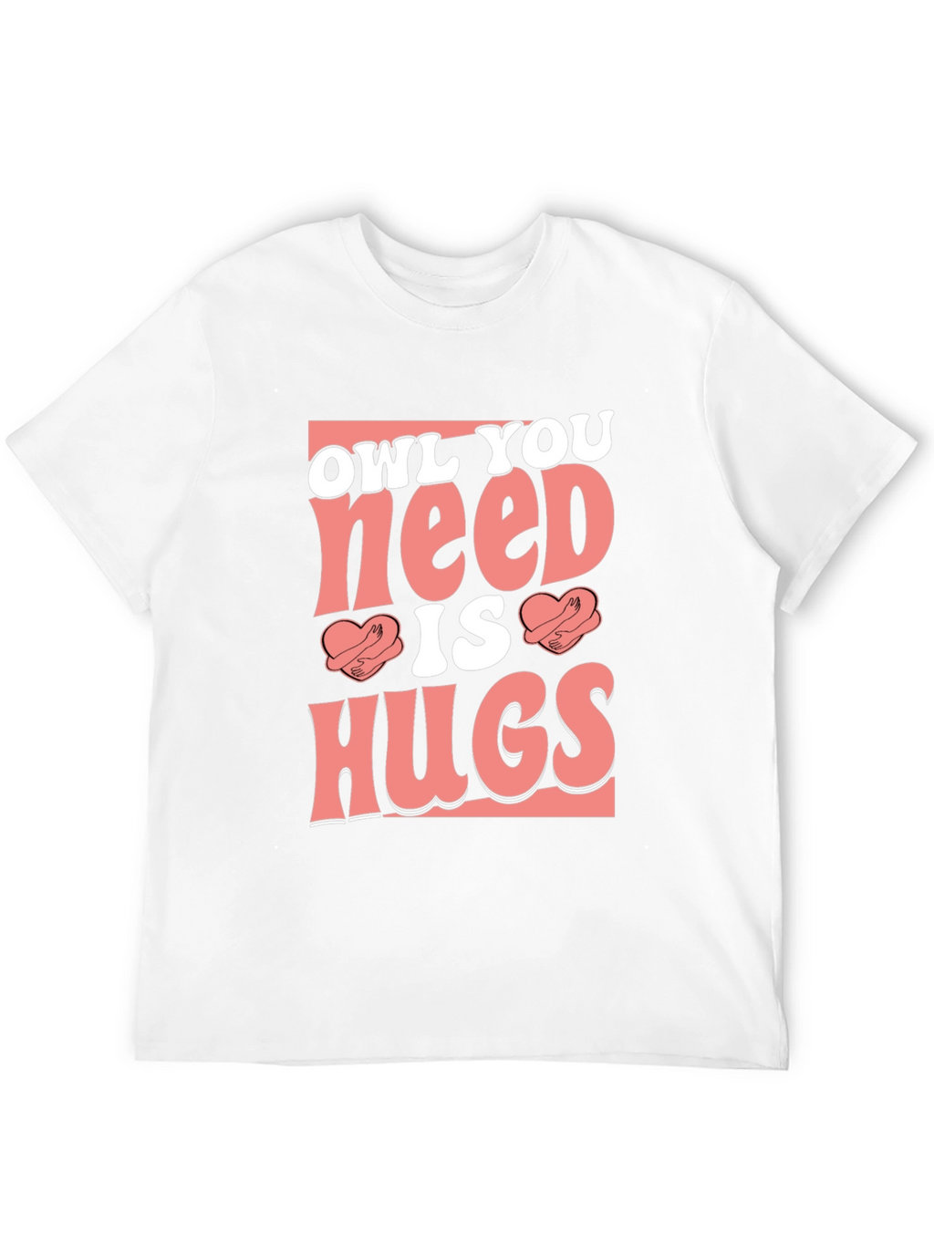 Owl You Need is Hugs Black Graphic T-Shirt