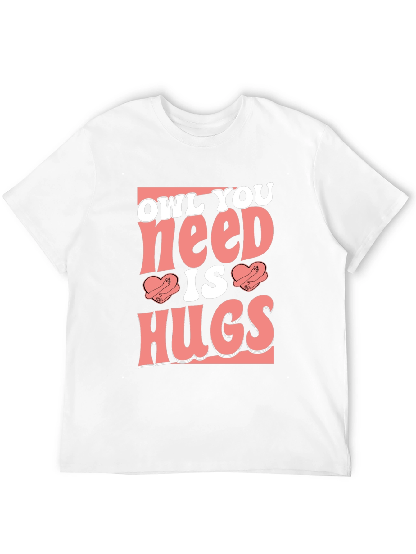 Owl You Need is Hugs Black Graphic T-Shirt