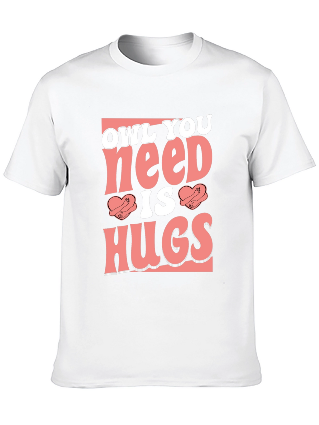 Owl You Need is Hugs Black Graphic T-Shirt