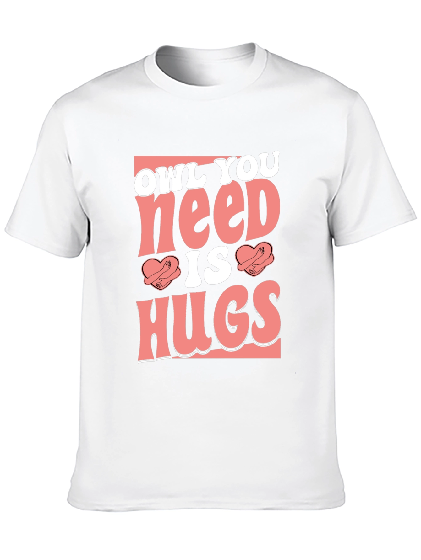 Owl You Need is Hugs Black Graphic T-Shirt