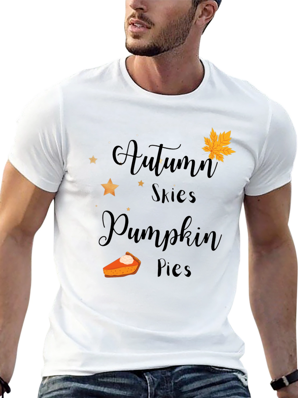 Autumn Skies Pumpkin Pies Graphic Tee