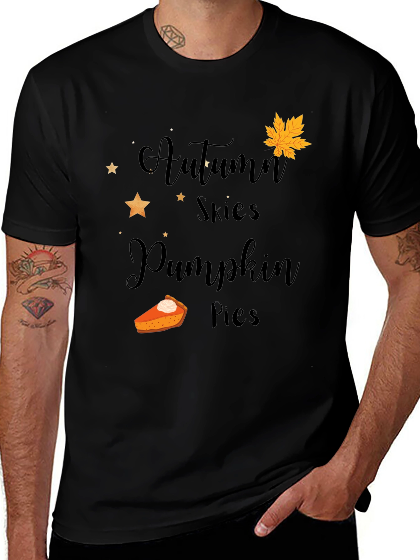 Autumn Skies Pumpkin Pies Graphic Tee
