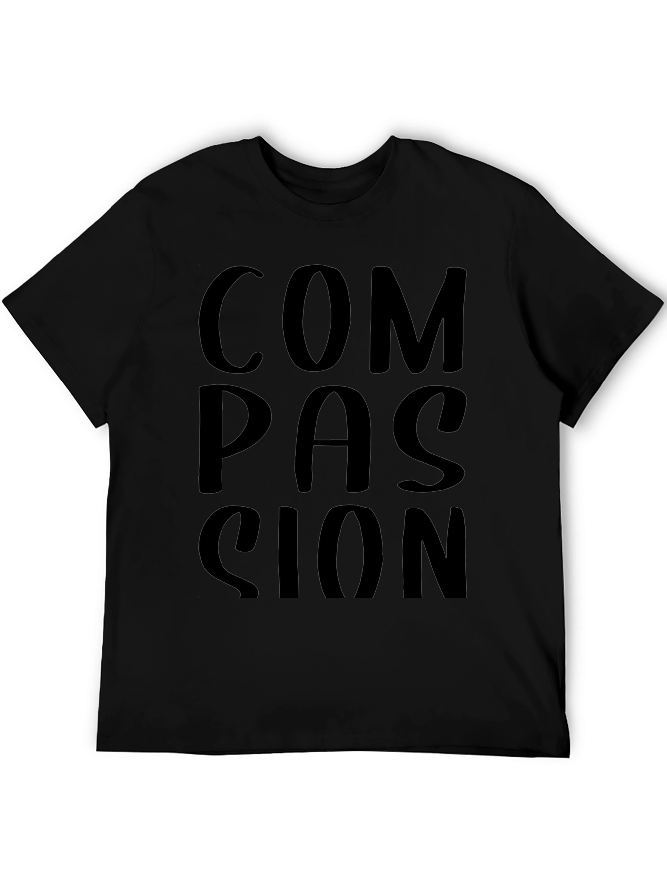 Compassion Graphic Black T-Shirt