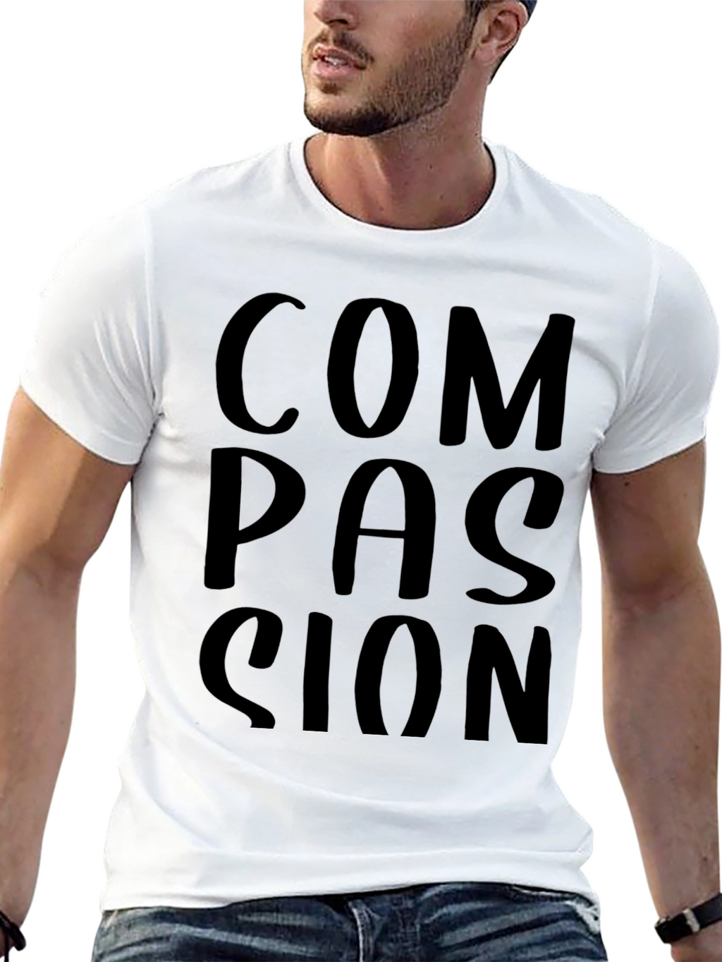 Compassion Graphic Black T-Shirt