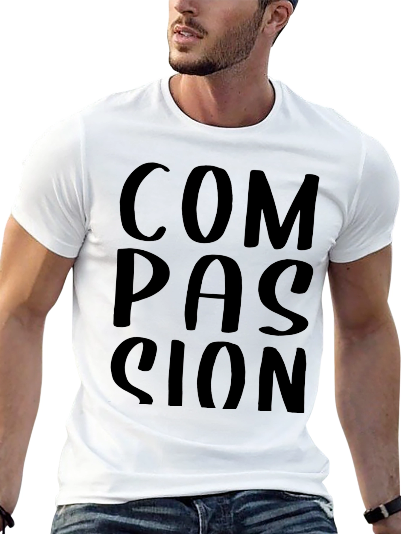 Compassion Graphic Black T-Shirt