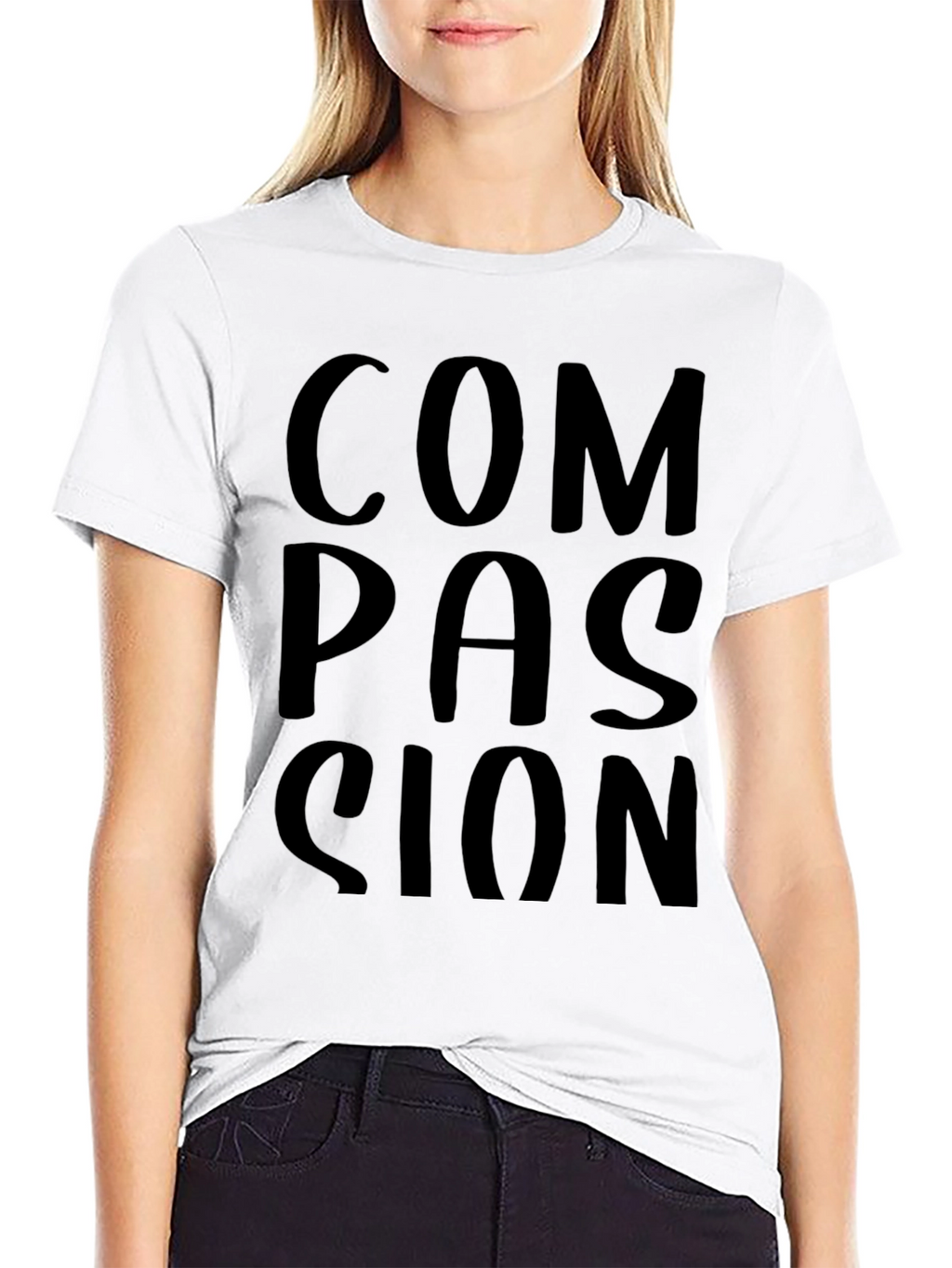 Compassion Graphic Black T-Shirt