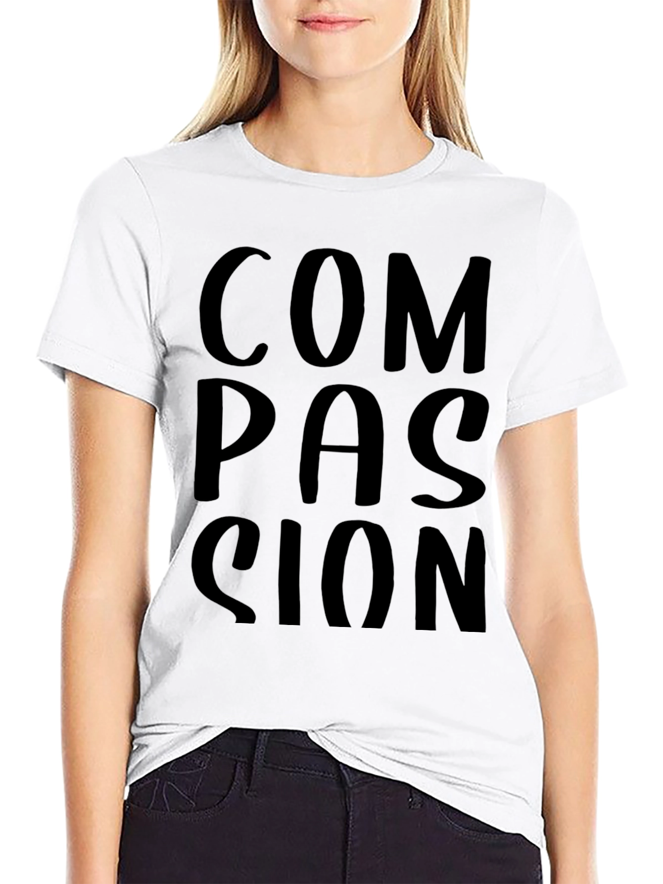 Compassion Graphic Black T-Shirt