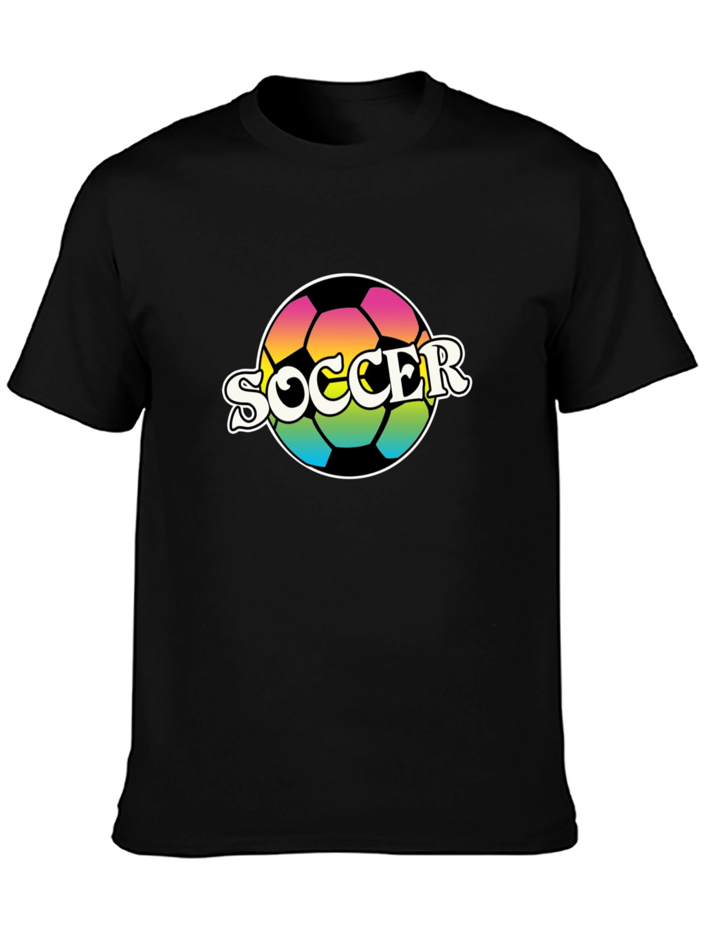 Retro Soccer Ball Graphic T-Shirt