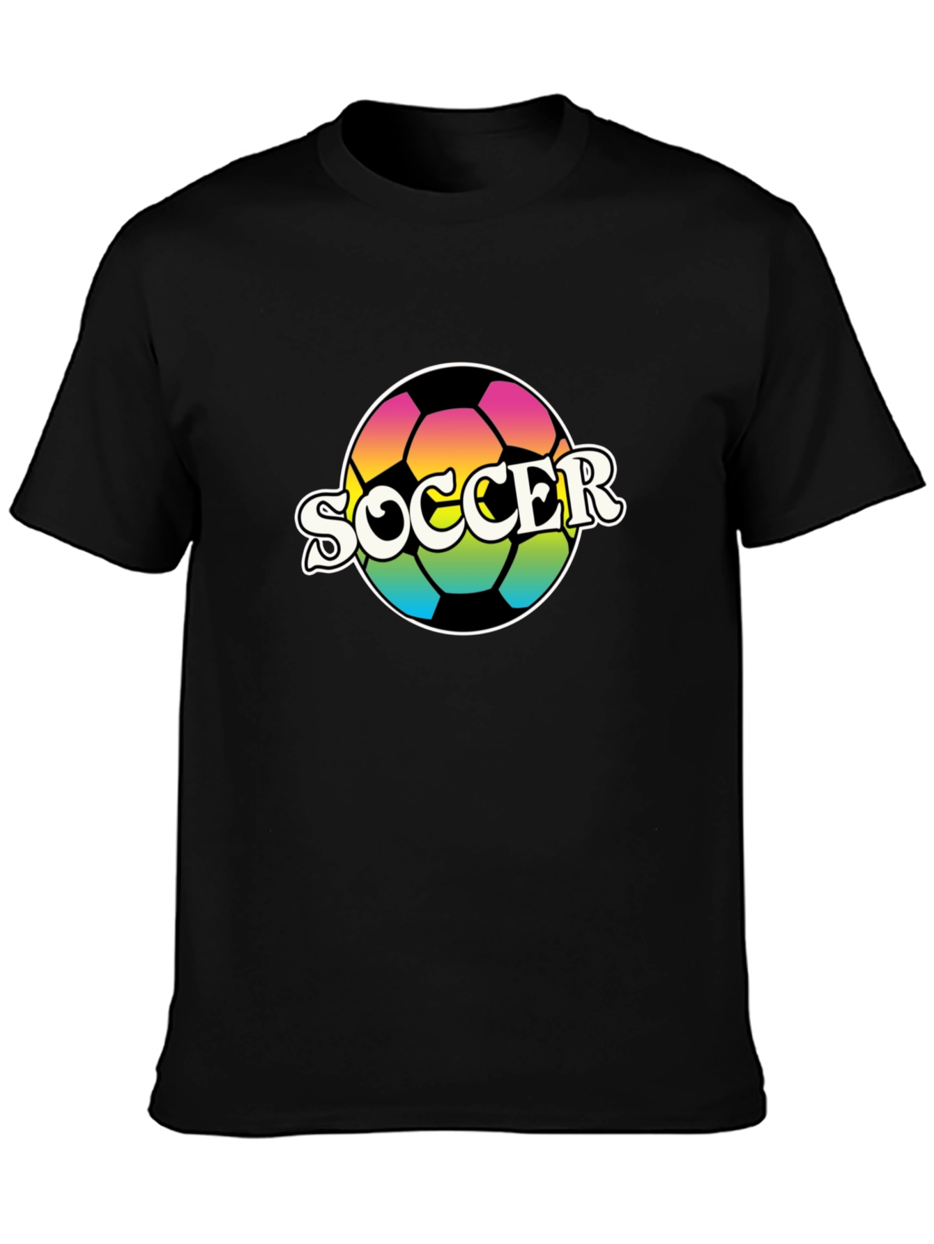 Retro Soccer Ball Graphic T-Shirt