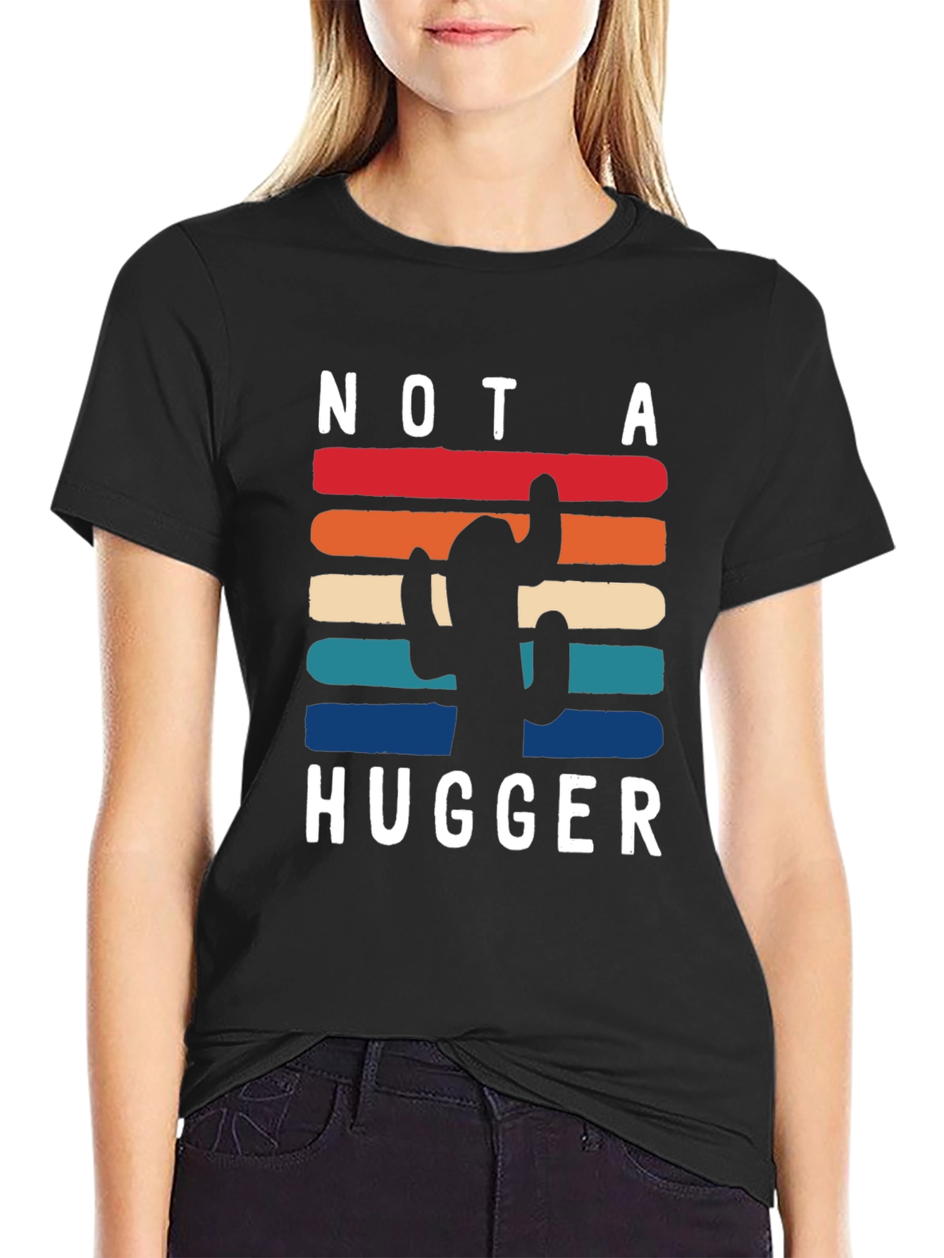 Not a Hugger Cactus Graphic Tee