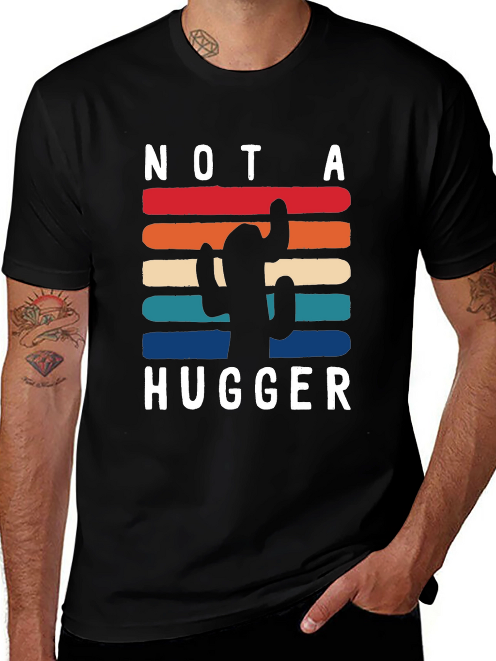 Not a Hugger Cactus Graphic Tee