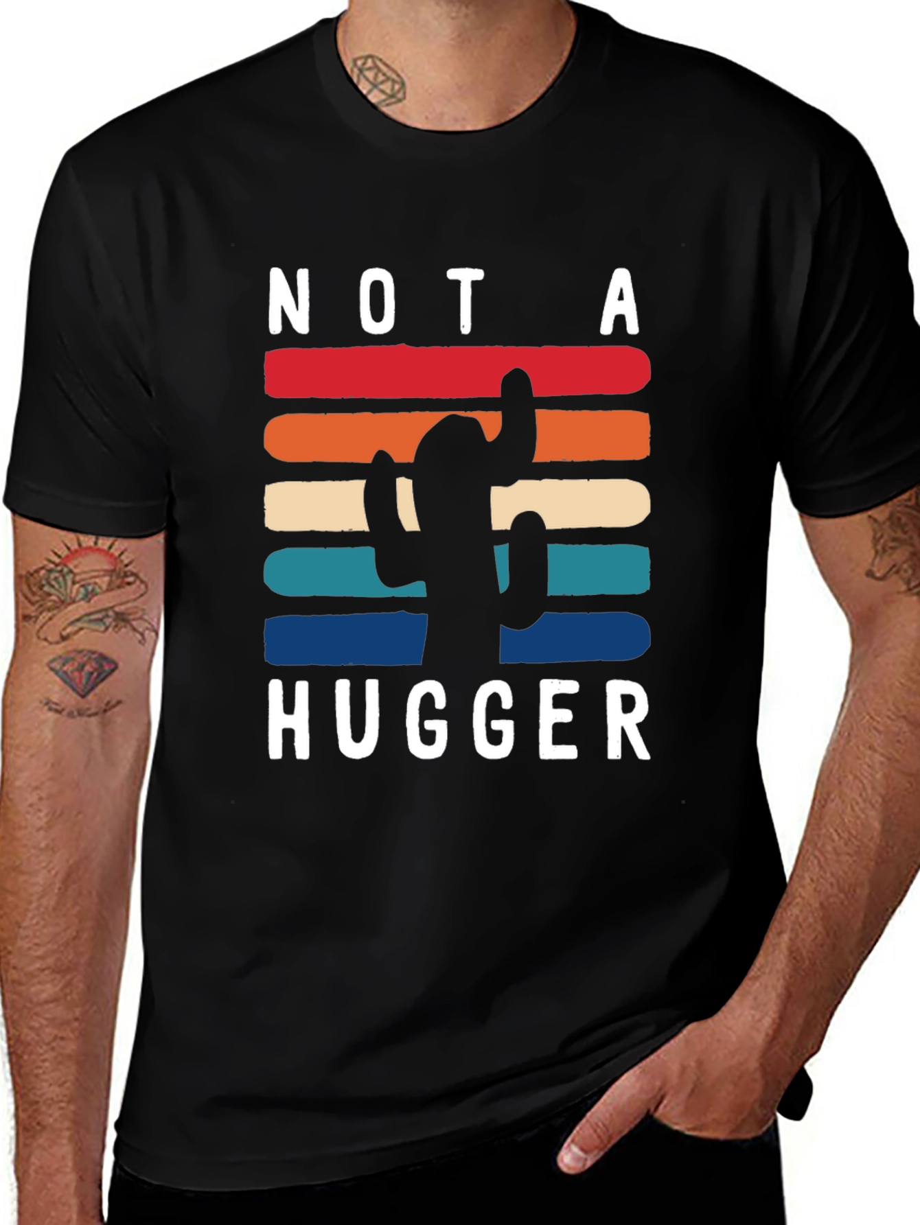 Not a Hugger Cactus Graphic Tee