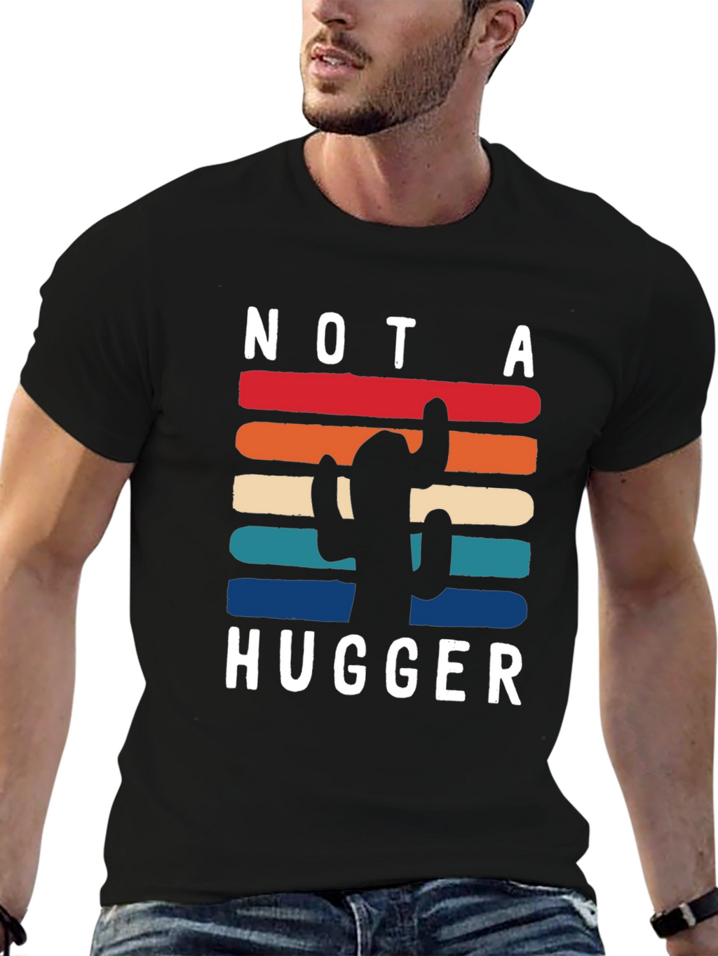 Not a Hugger Cactus Graphic Tee