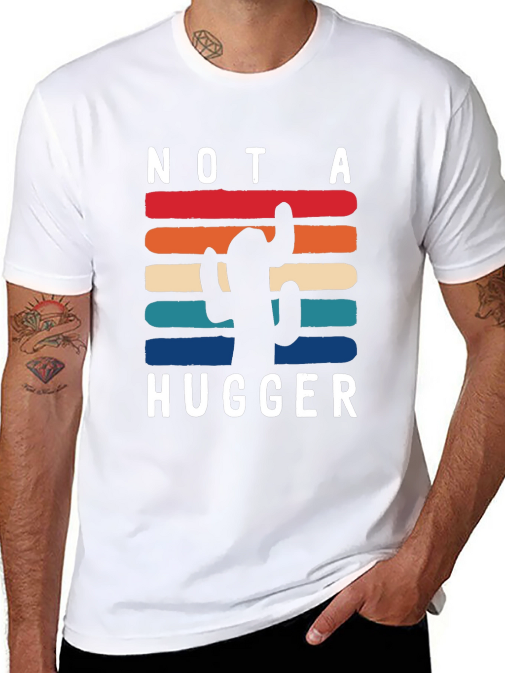 Not a Hugger Cactus Graphic Tee