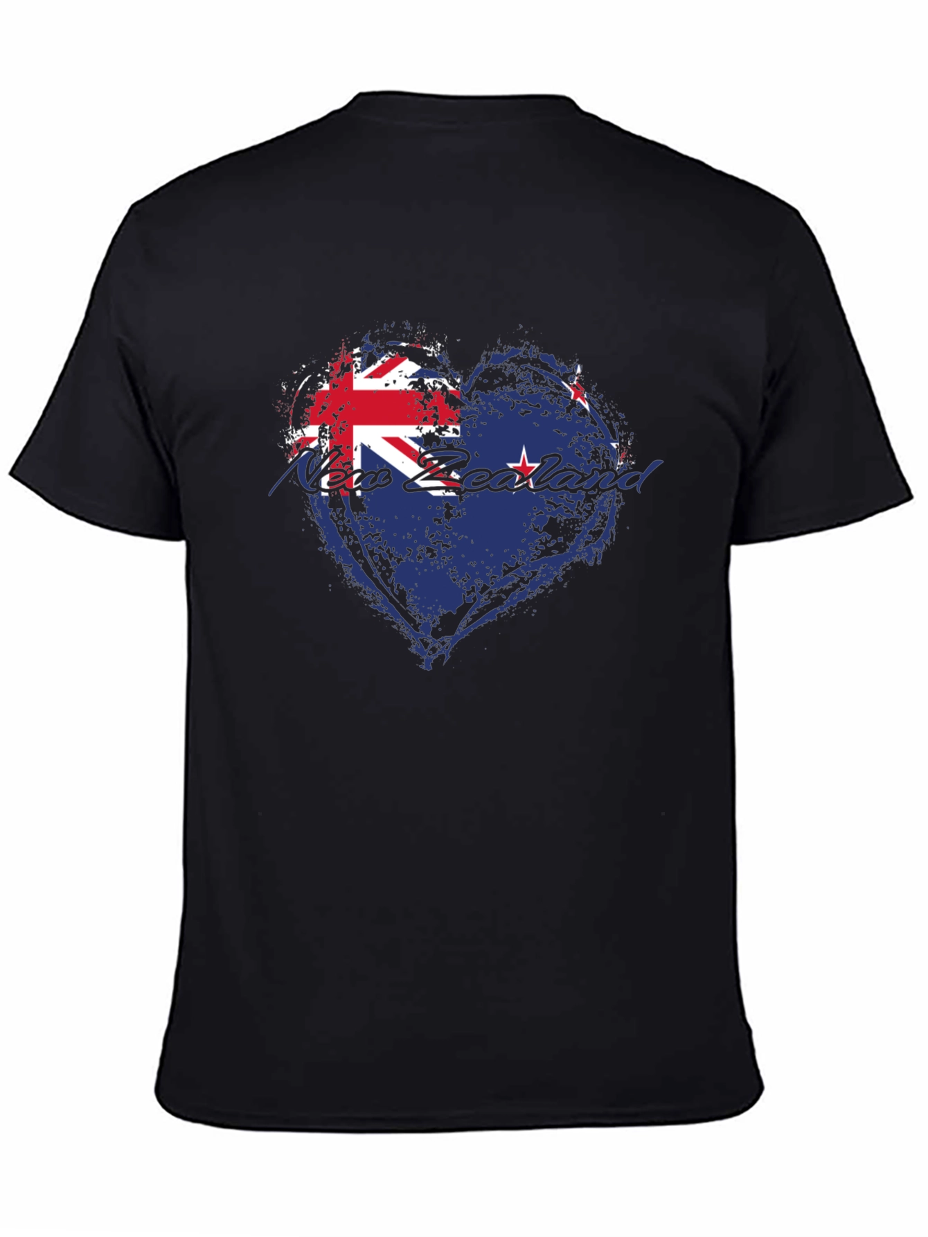 New Zealand Flag Heart T-Shirt