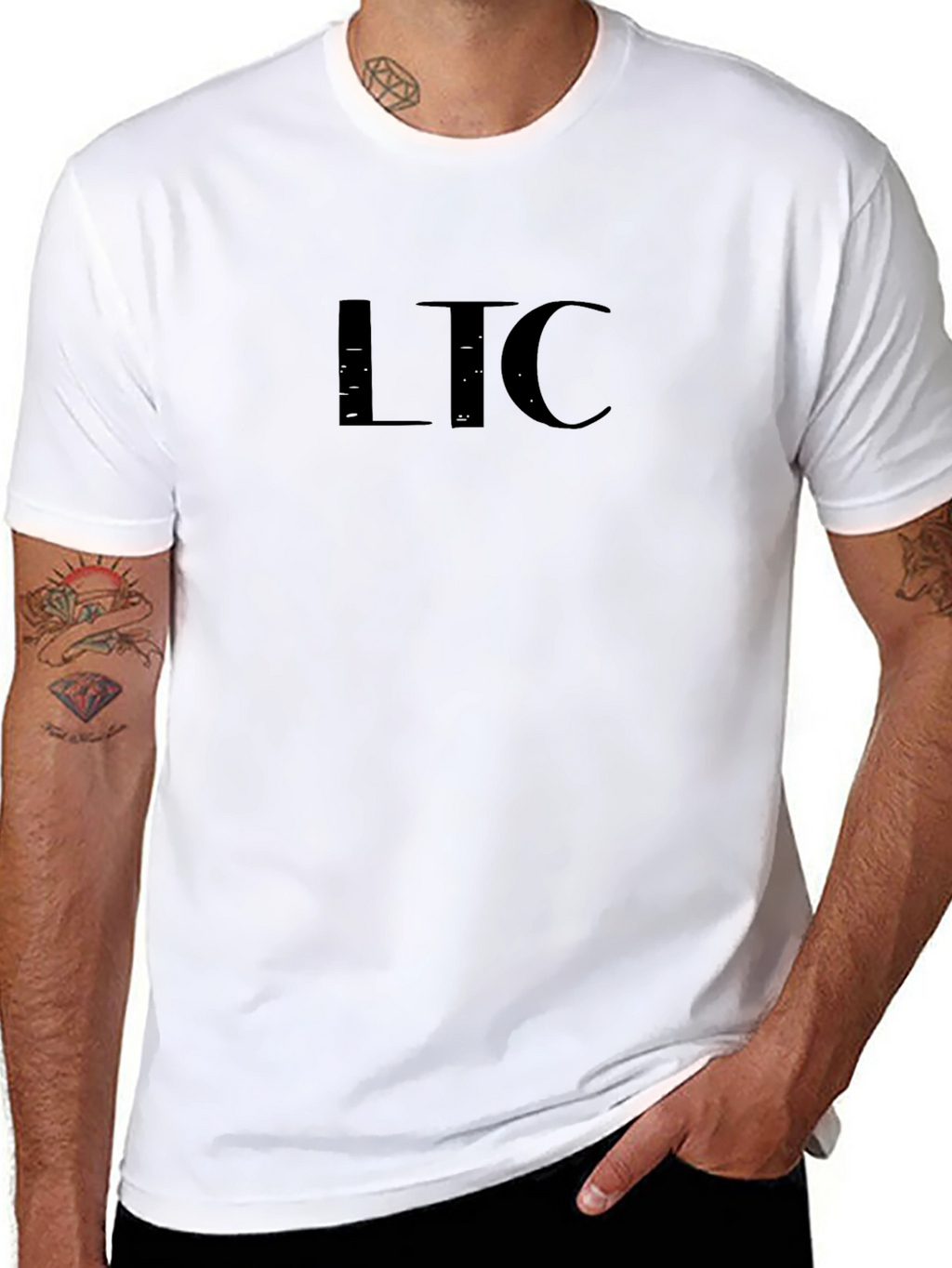 Black LTC Graphic Print T-Shirt