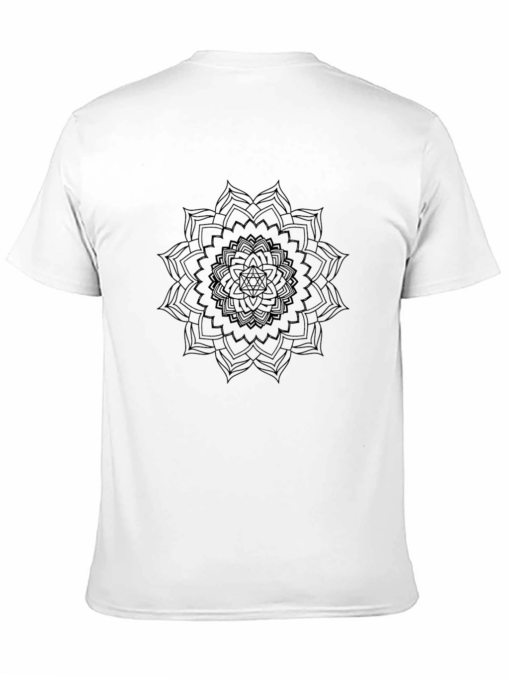 Black Mandala Graphic Tee - Stylish & Comfortable